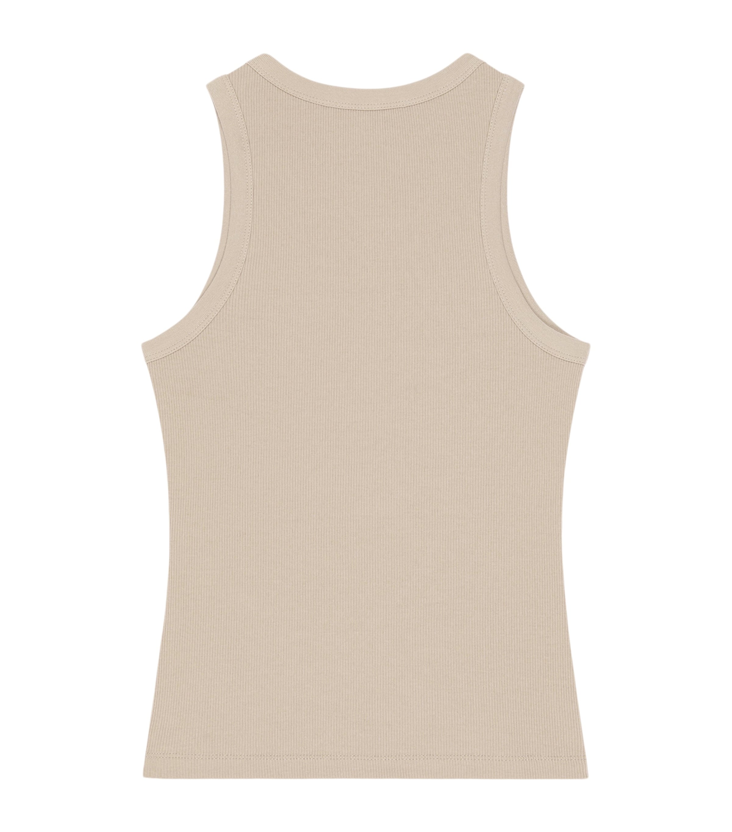 Stretch-Cotton Logo Tank Top BEIGE CAPPUCCINO Image 2