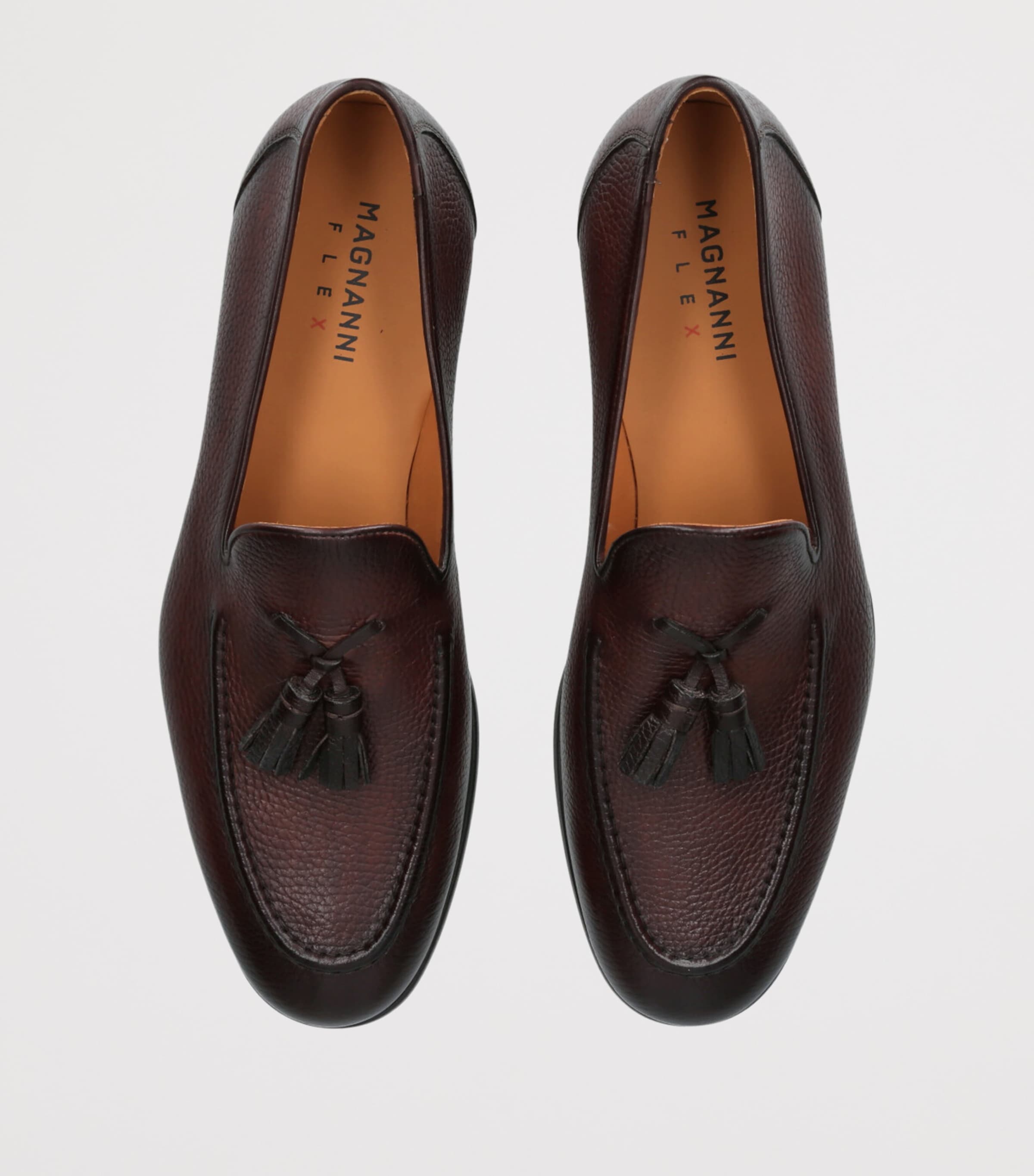 Leather Seneca Tassel Loafers DARK BROWN Image 4