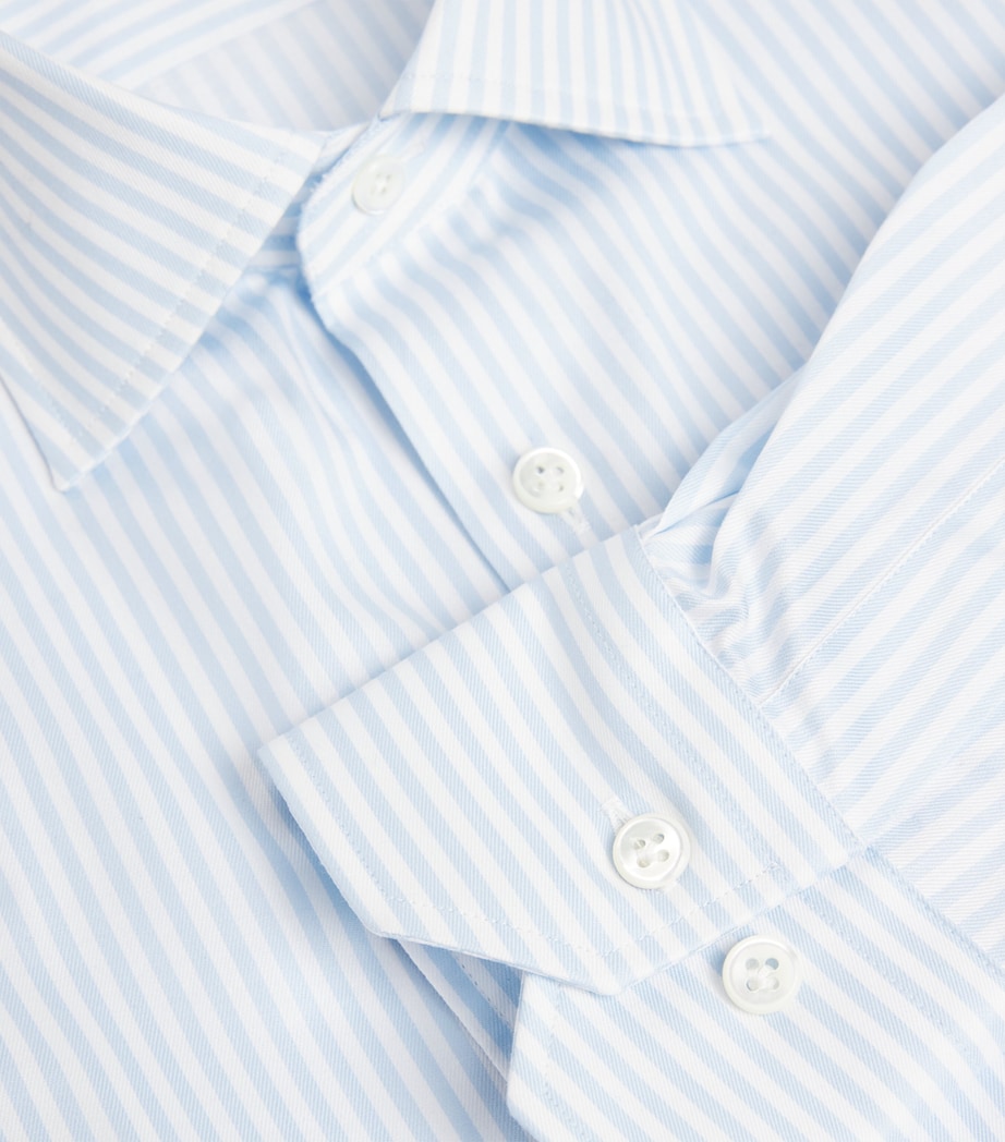 Cotton Stripe Shirt 03 LIGHT BLUE Image 5