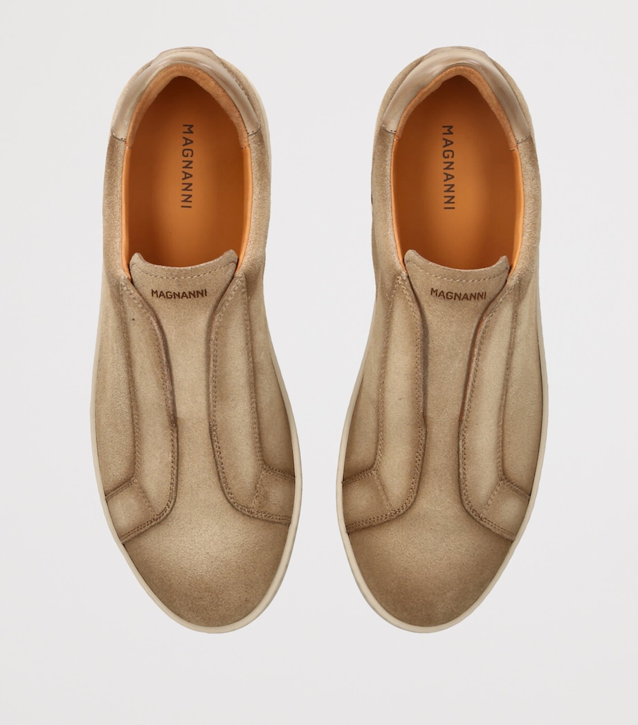 Leather Slip-On Sneakers BEIGE Image 4