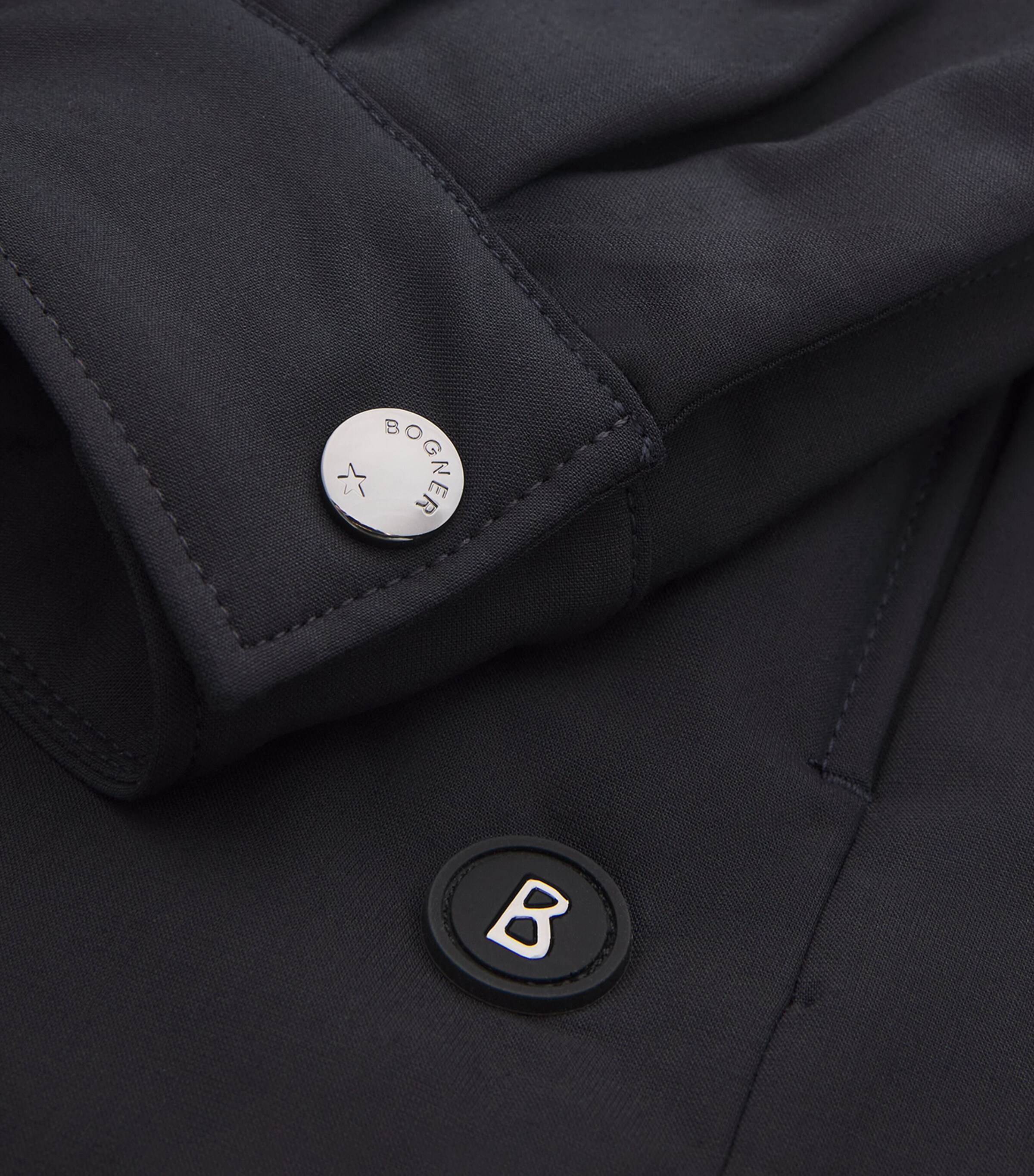 Bogner Mens Padded Olli Overshirt Navy Image 5