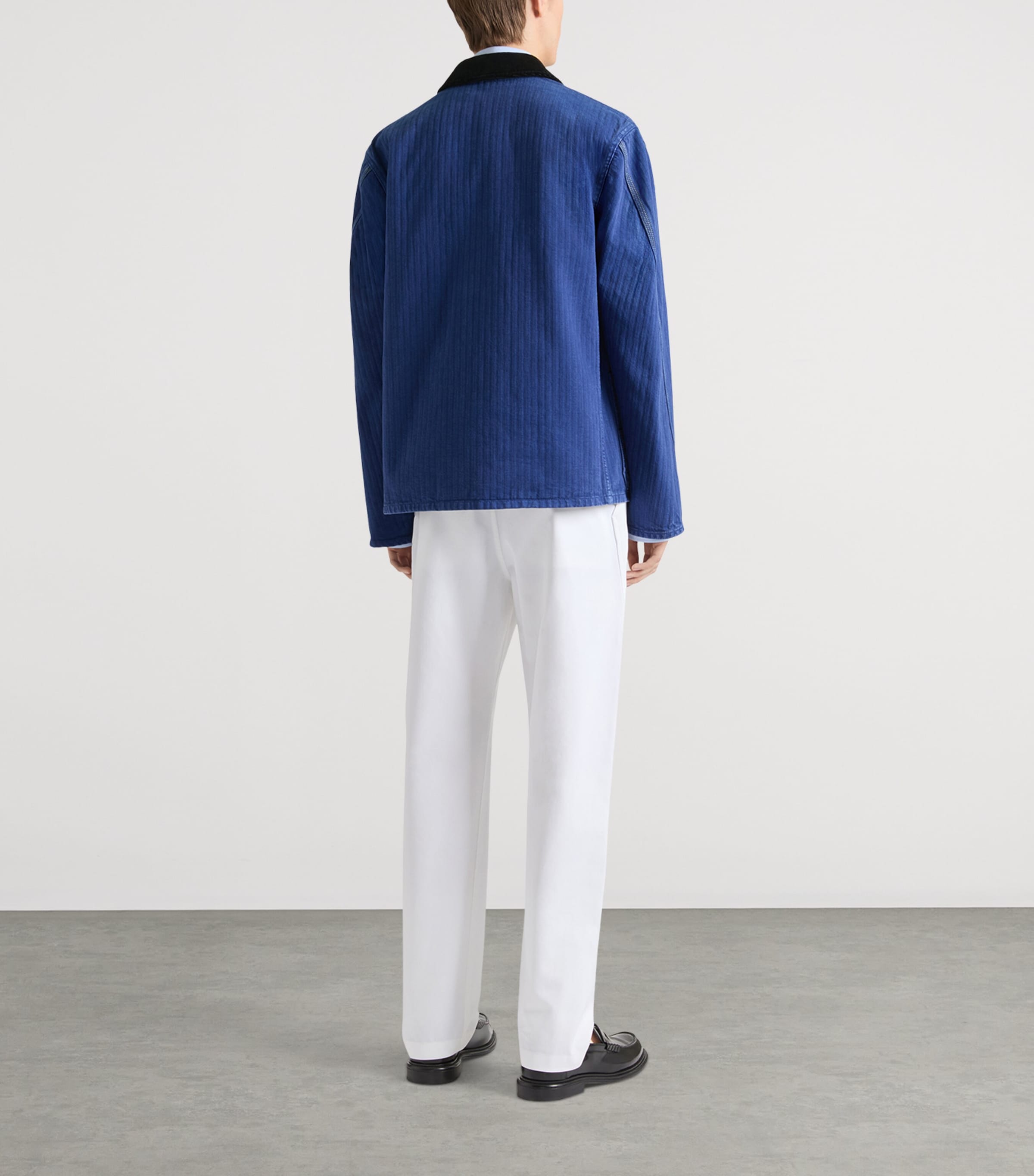Givenchy Mens Herringbone Denim Jacket Image 3