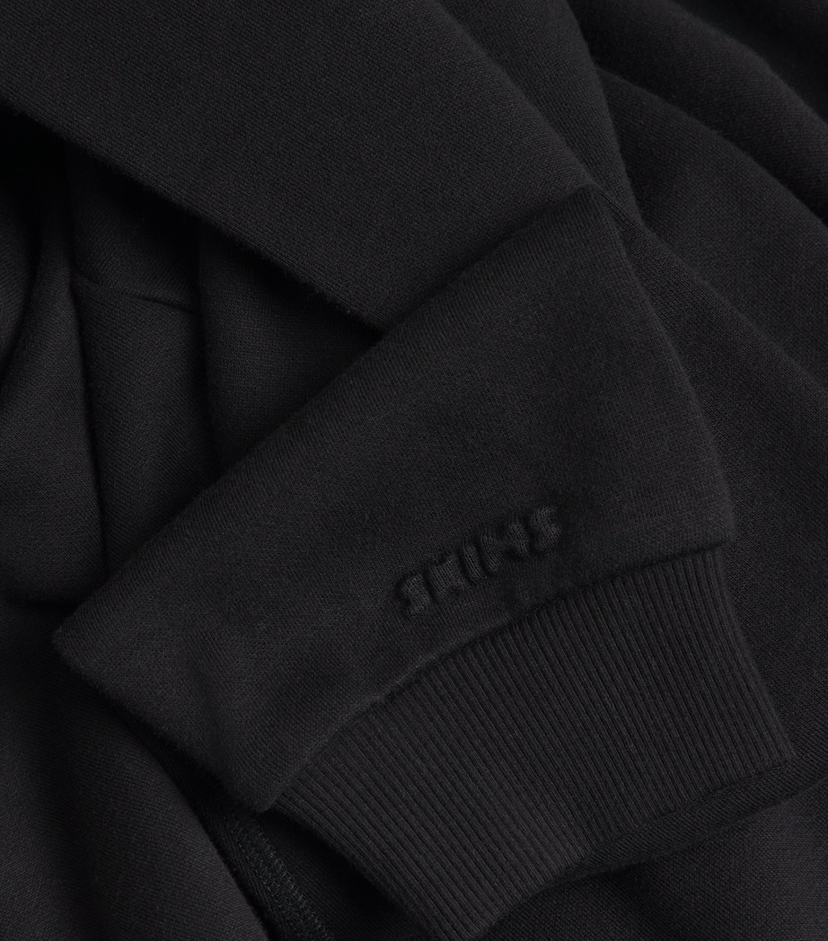 Cotton-Blend Fleece Classic Hoodie ONYX Image 5