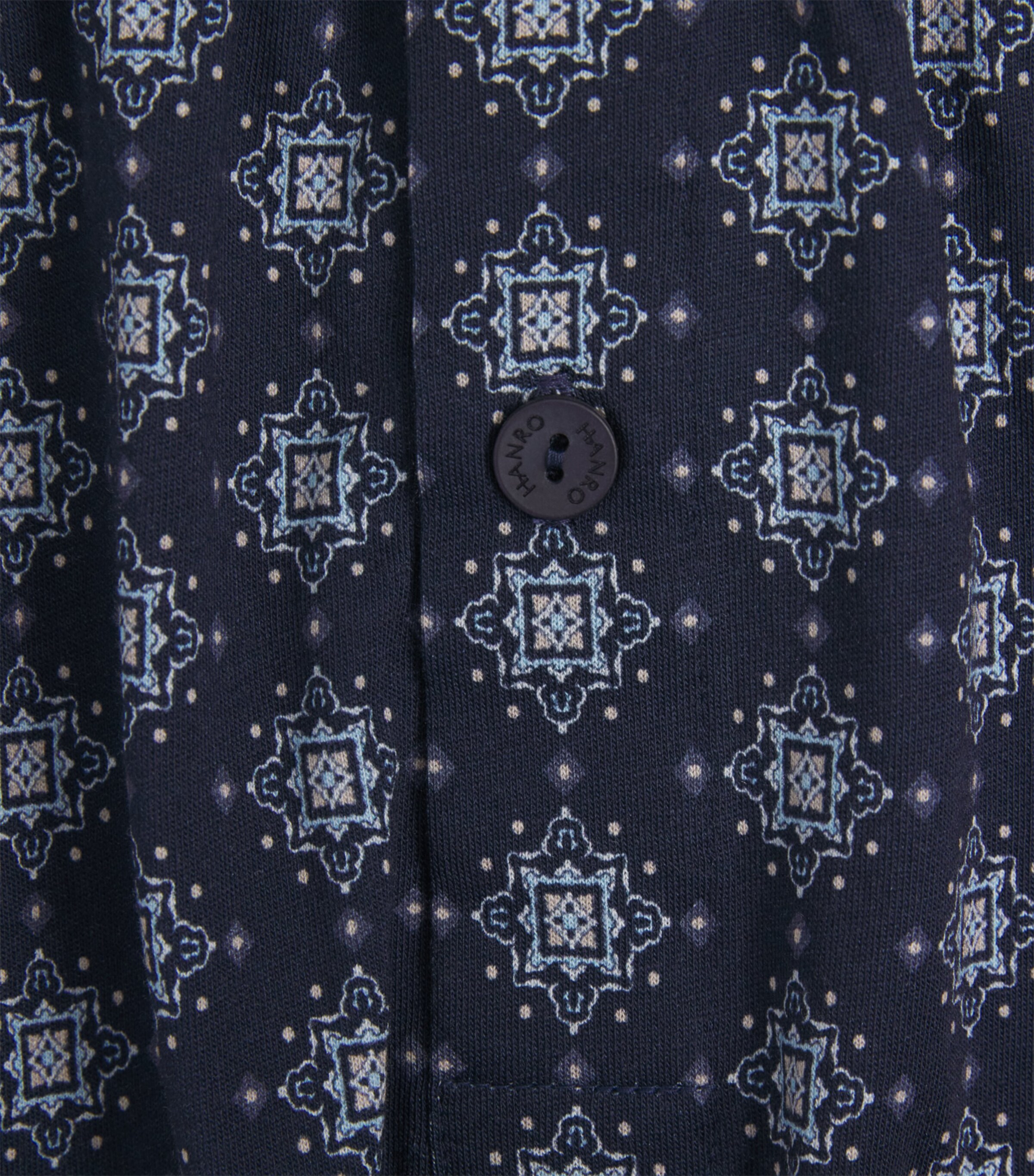 Hanro Mens Cotton Boxer Shorts Celestial Image 5