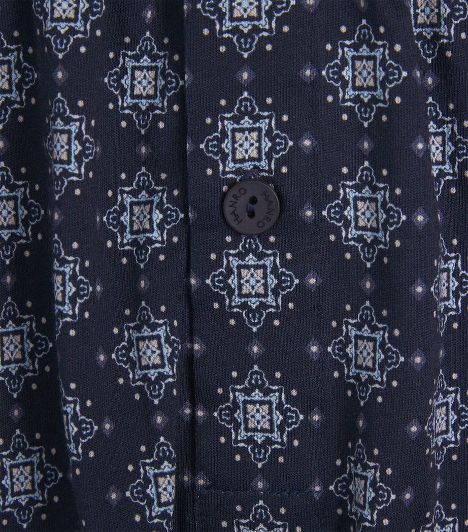 Hanro Mens Cotton Boxer Shorts Celestial Image 5