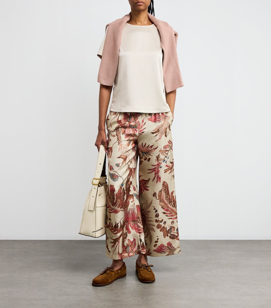 Satin-Front T-Shirt IVORY Image 2