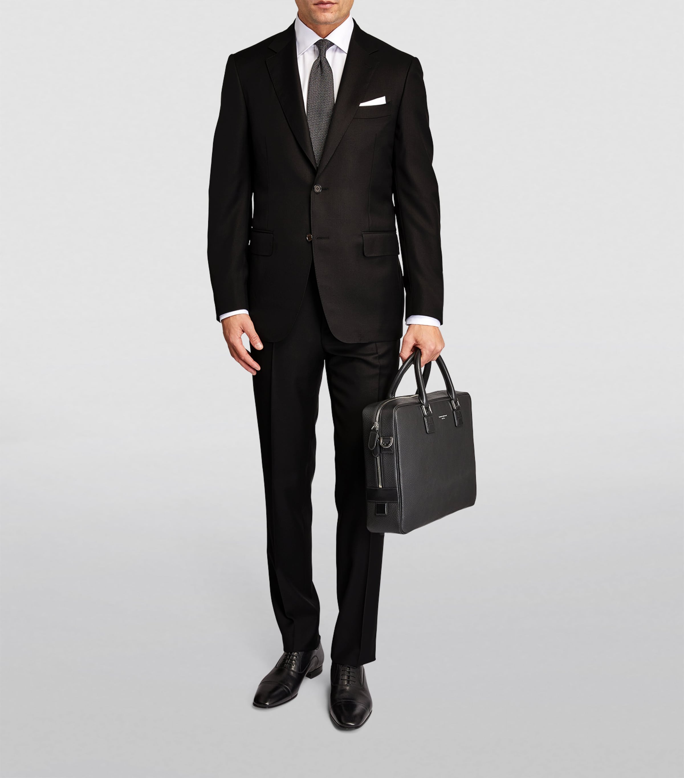 Wool 2-Piece Suit 10 BLACK Image 2