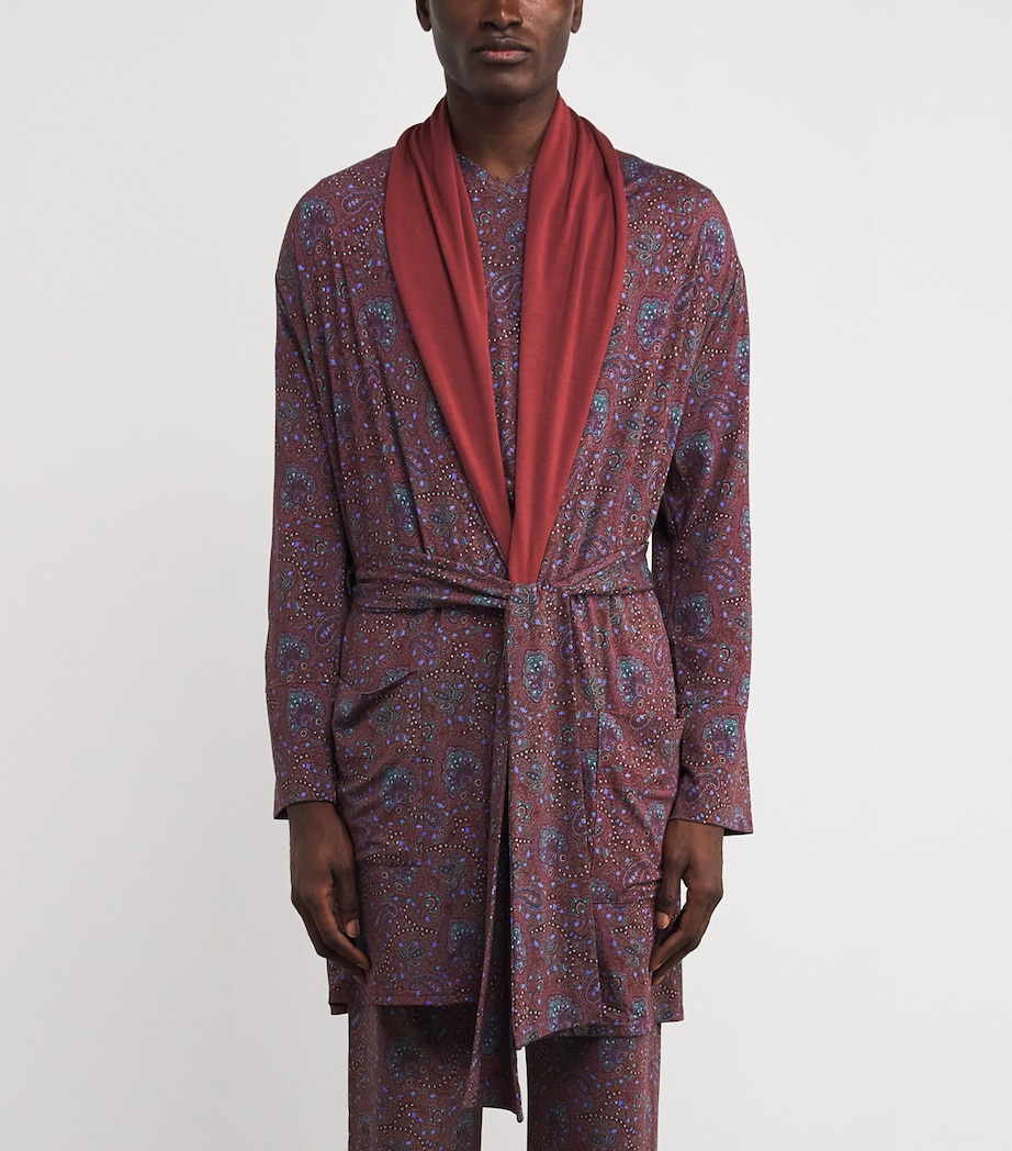 Paisley Print Robe ARTR-ART STW RD Image 3