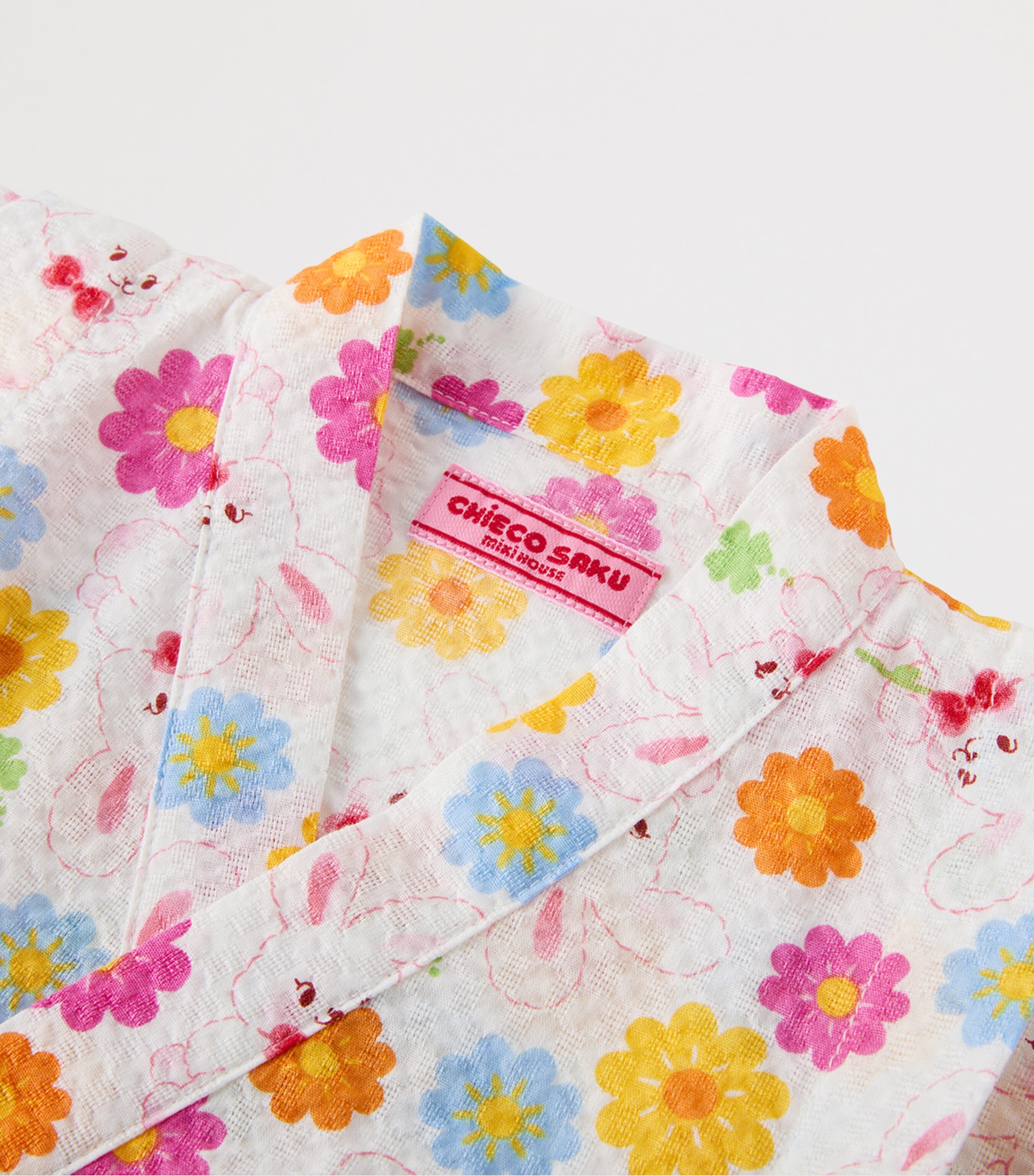 Miki House Cotton Floral Jinbei Set (3 Months-7 Years) Image 6