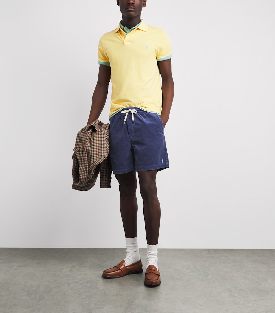 Polo Ralph Lauren Mens Cotton Corduroy Prepster Shorts Boston Navy Image 2
