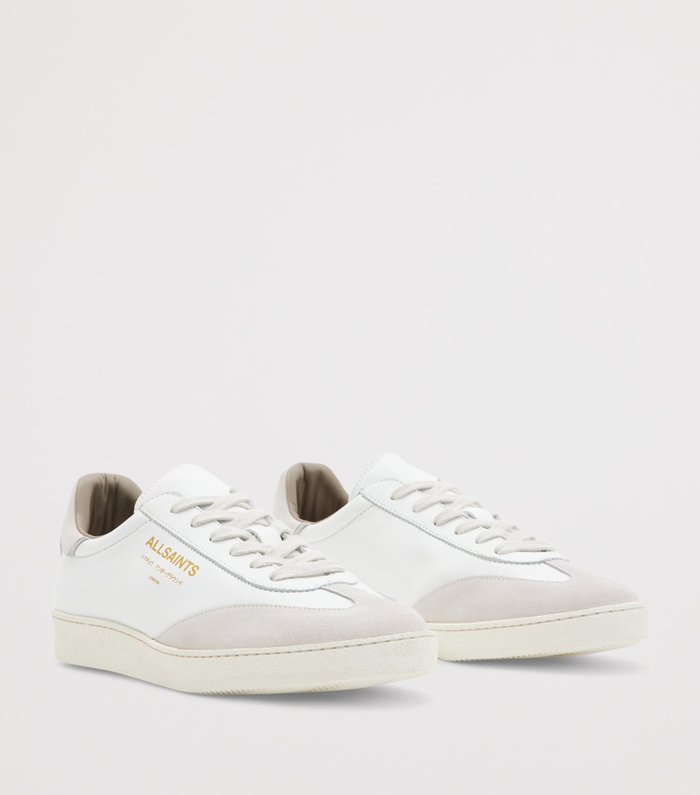 AllSaints Leather Thelma Sneakers White Image 2
