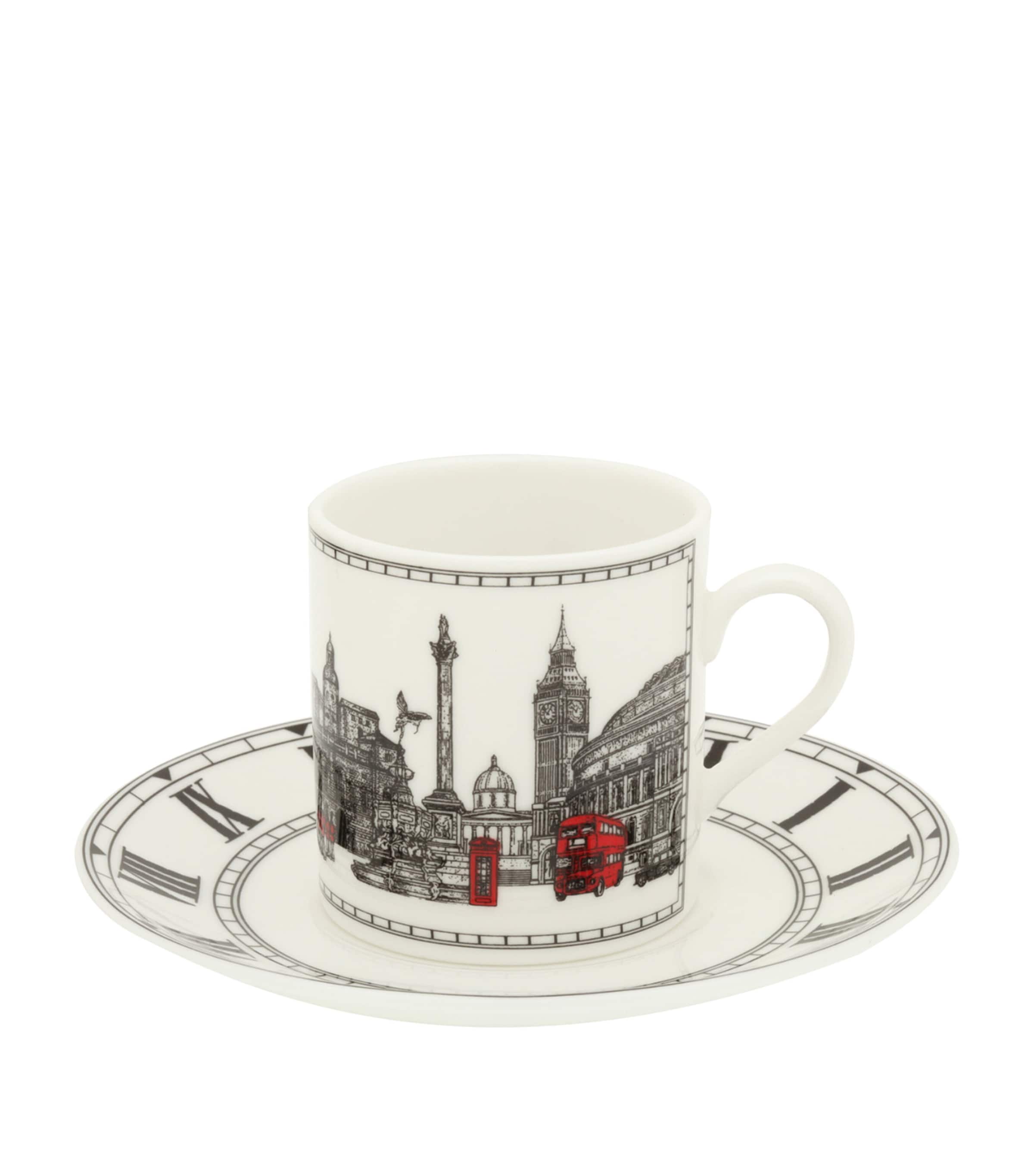 Halcyon Days London Icons Coffee Cup and Saucer Image 1