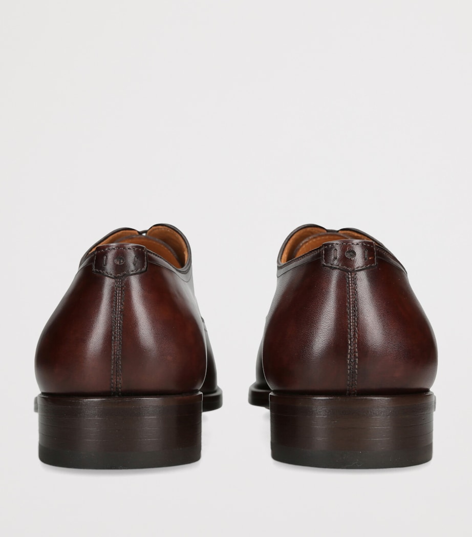 Leather Flex Oxford Shoes BROWN Image 2