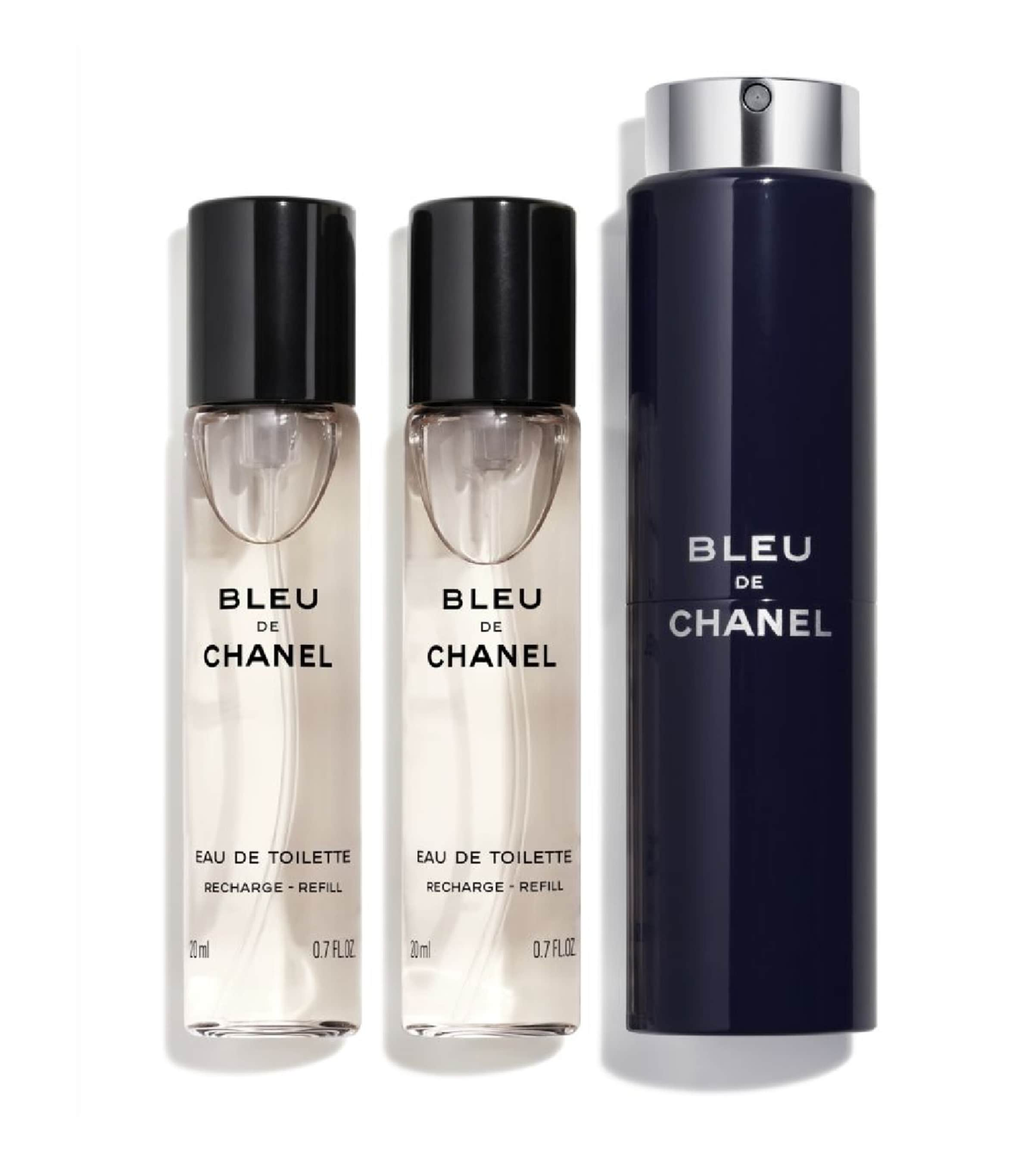 Chanel Bleu De  Eau De Toilette Twist And Spray In White