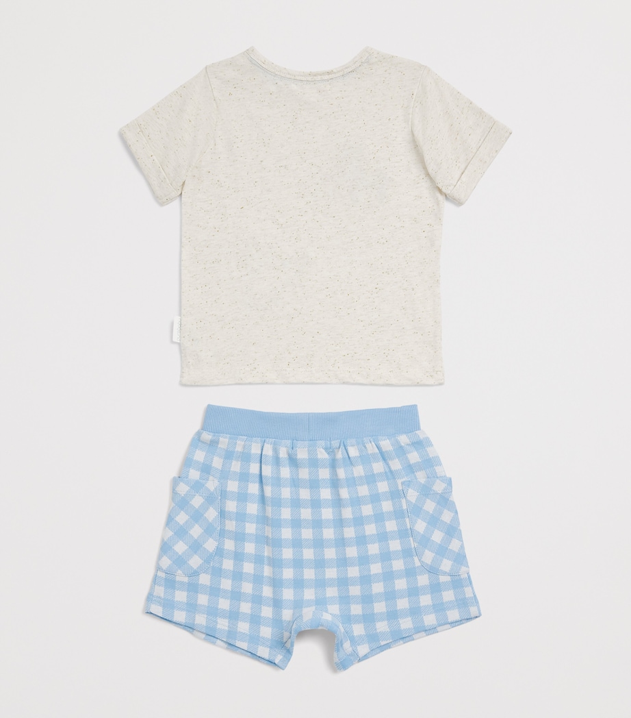 Purebaby Organic Cotton T-Shirt and Shorts Set (0-18 Months) Crbgh Image 2