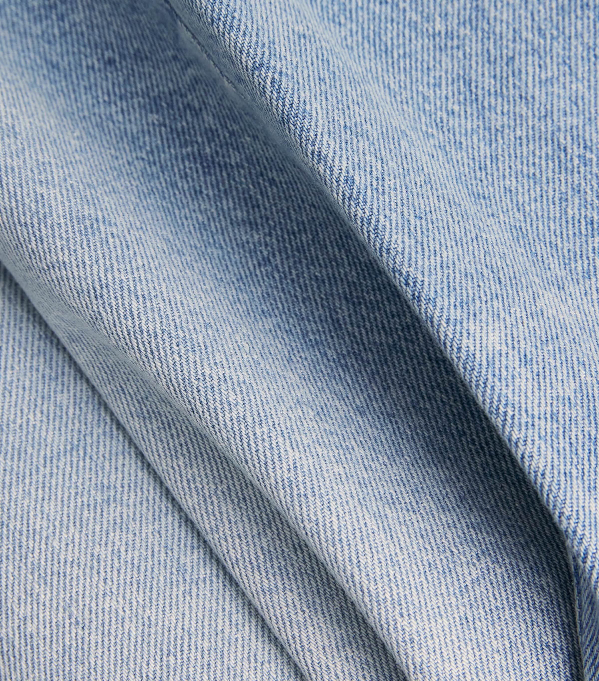 AMI Paris Womens Mid-Rise Straight Jeans Bleu Used Image 6