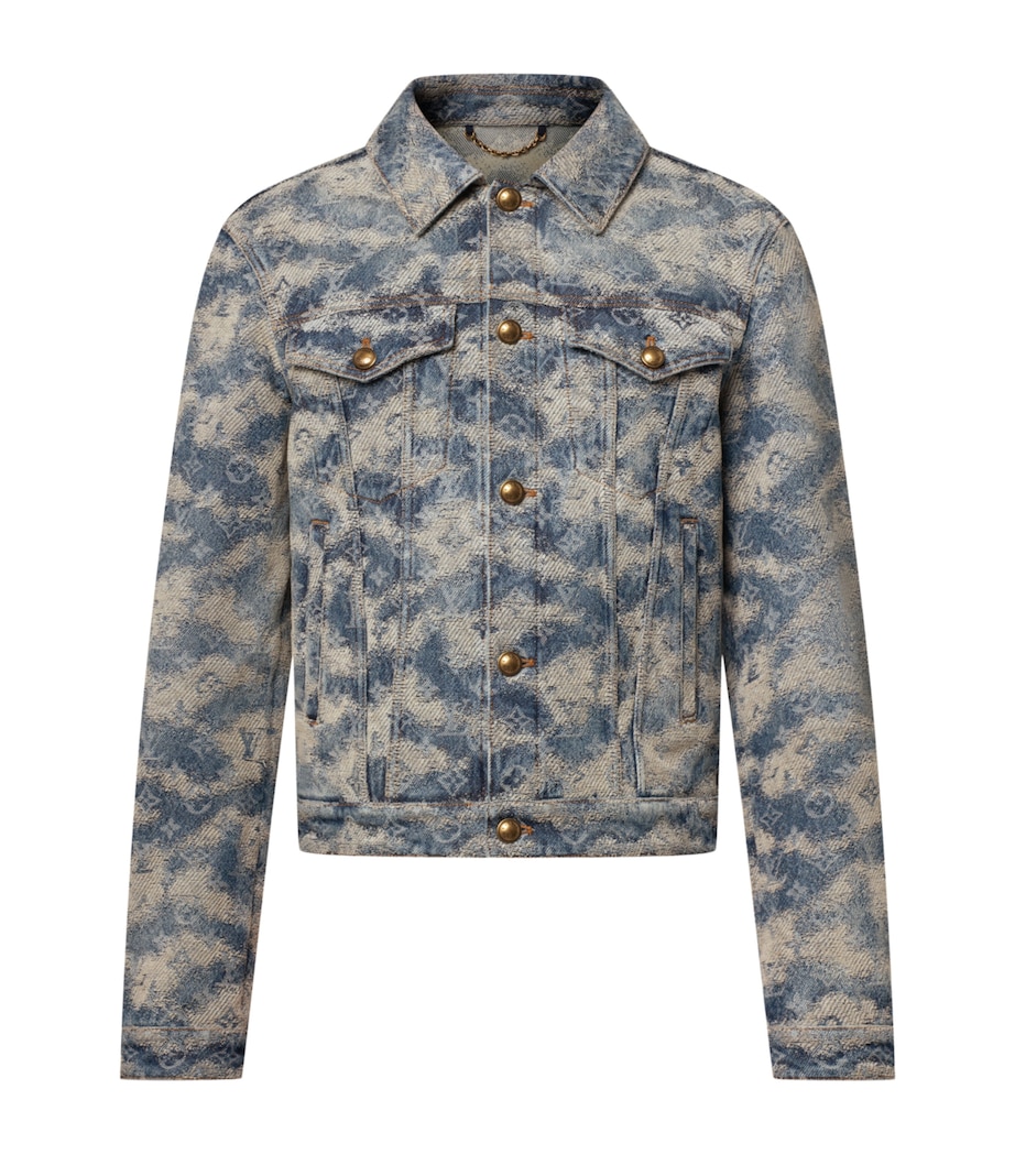 Denim Monogram Trucker Jacket INDIGO BLUE Image 1