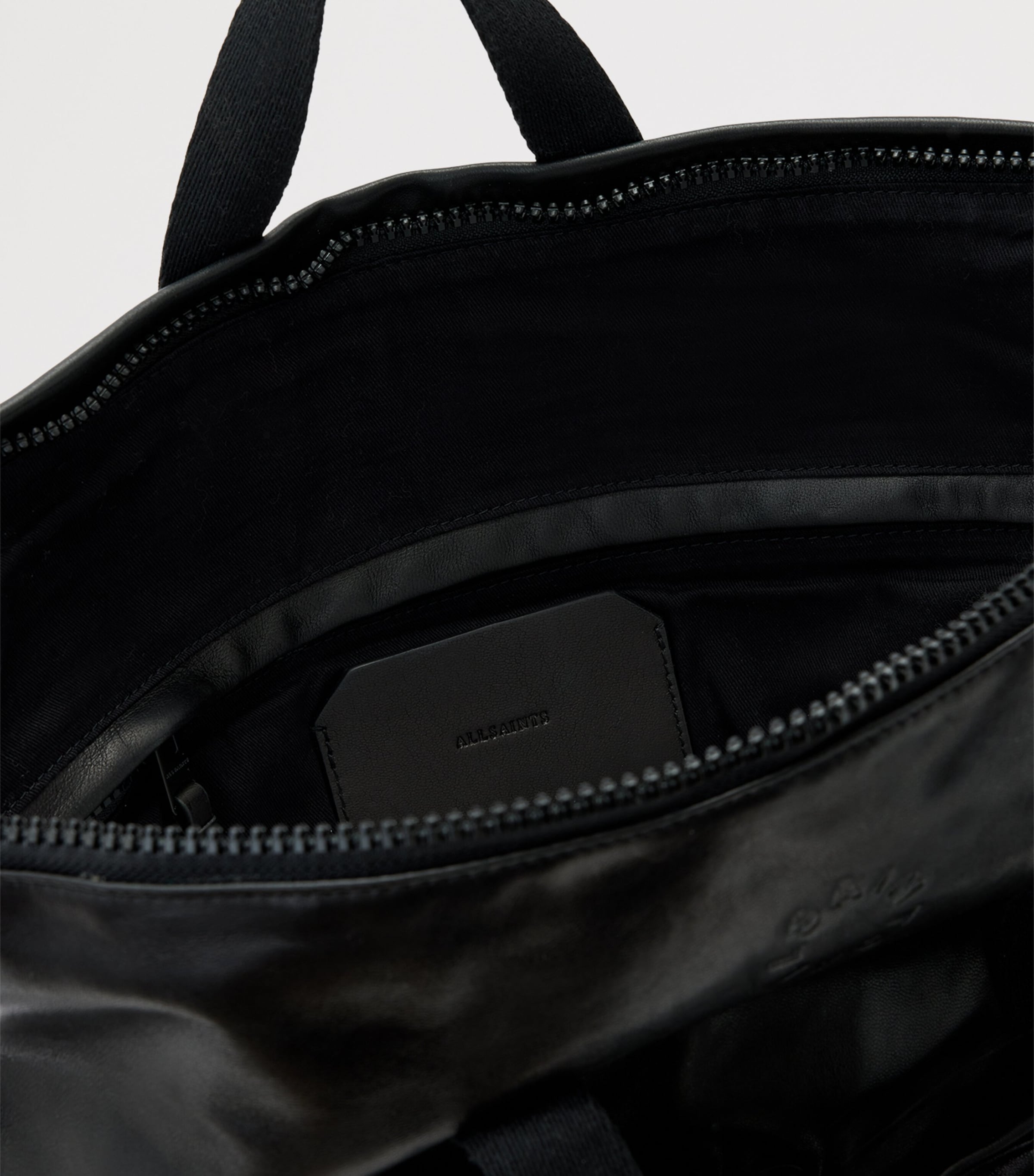 AllSaints Sheepskin Haven Force Backpack Black Image 5