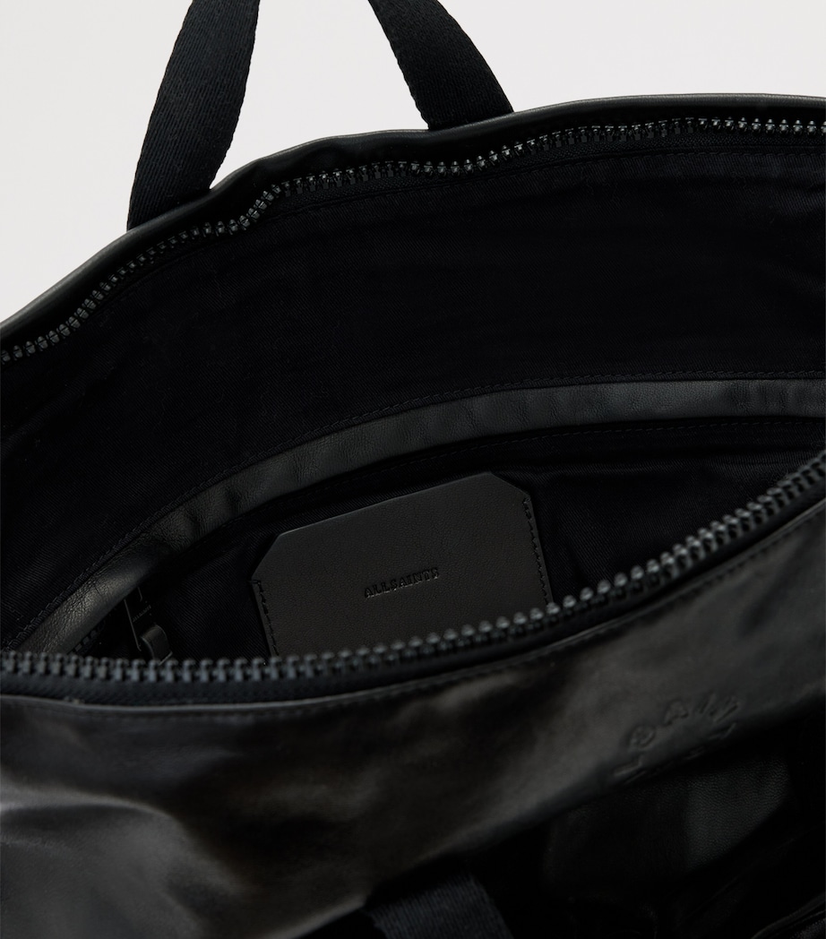 AllSaints Sheepskin Haven Force Backpack Black Image 5