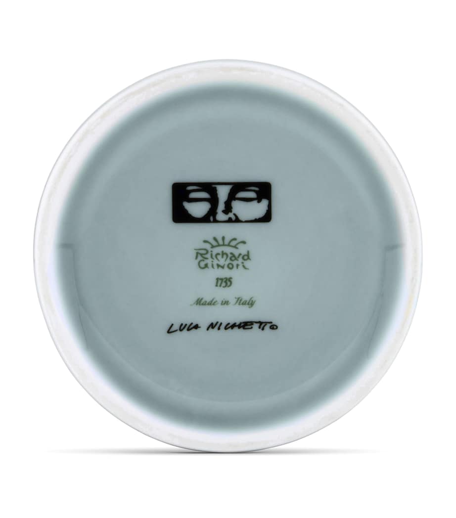 GINORI 1735 Porcelain Il Letterato Candle Holder Image 2