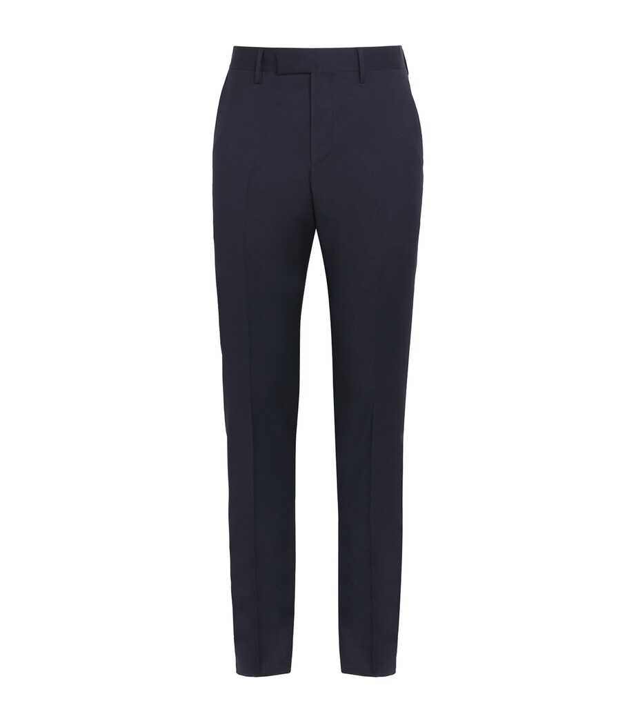 Lardini Mens Cotton Tailored Drop Trousers Image 1