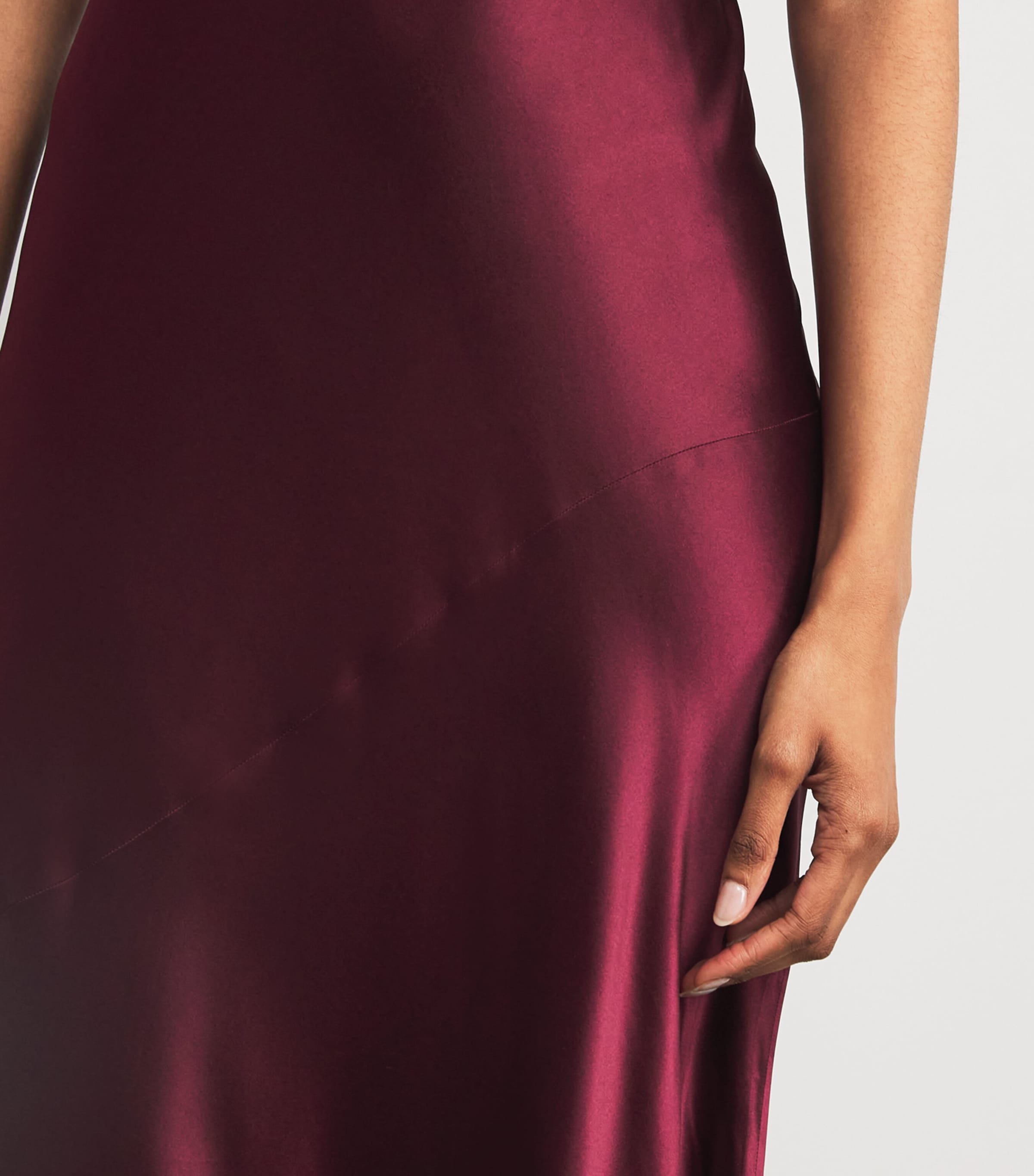 Silk Sayla Maxi Dress DARK PORT DKPO Image 4