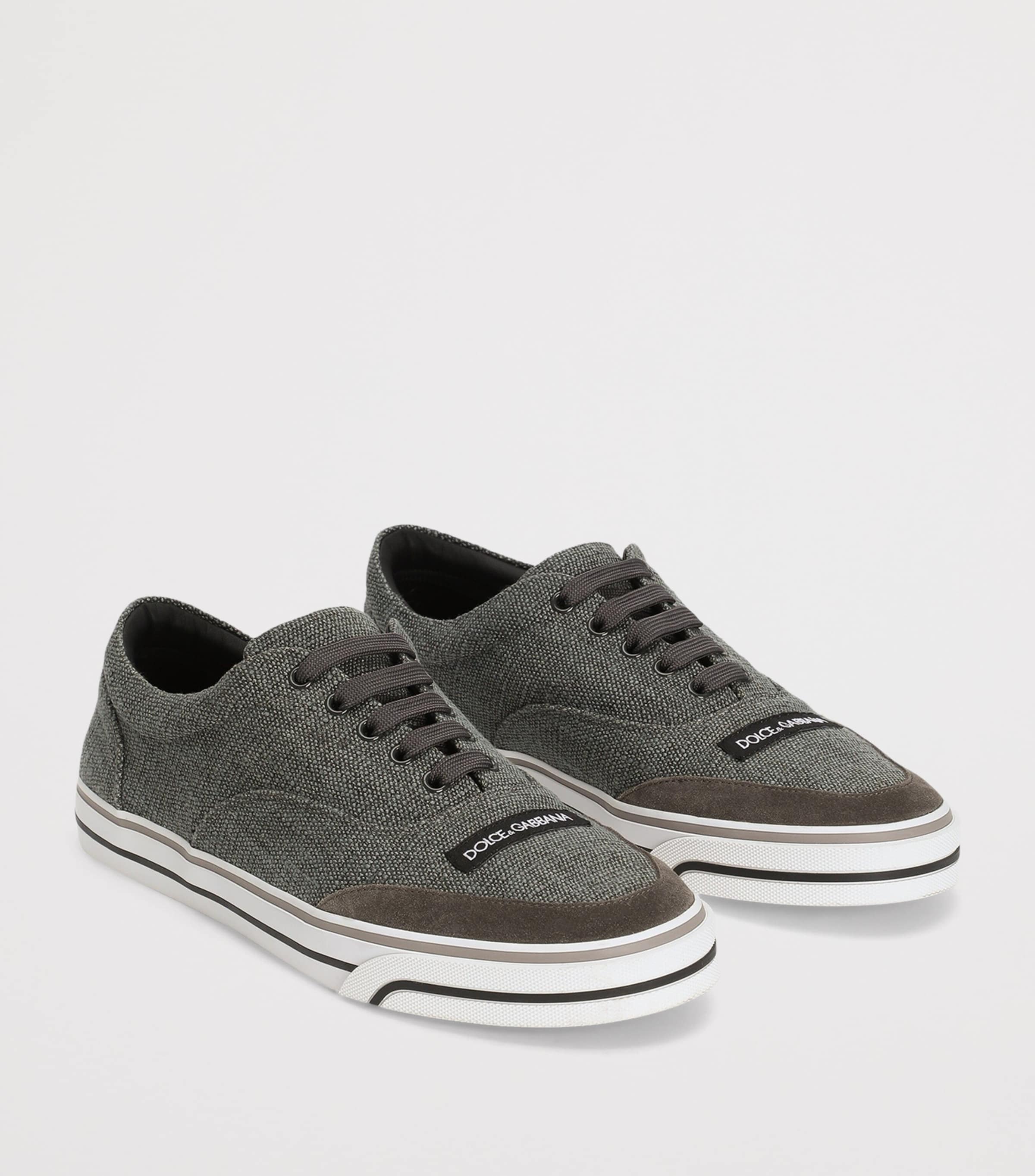 Dolce&Gabbana Canvas Sailing Sneakers Dark Grey Image 2