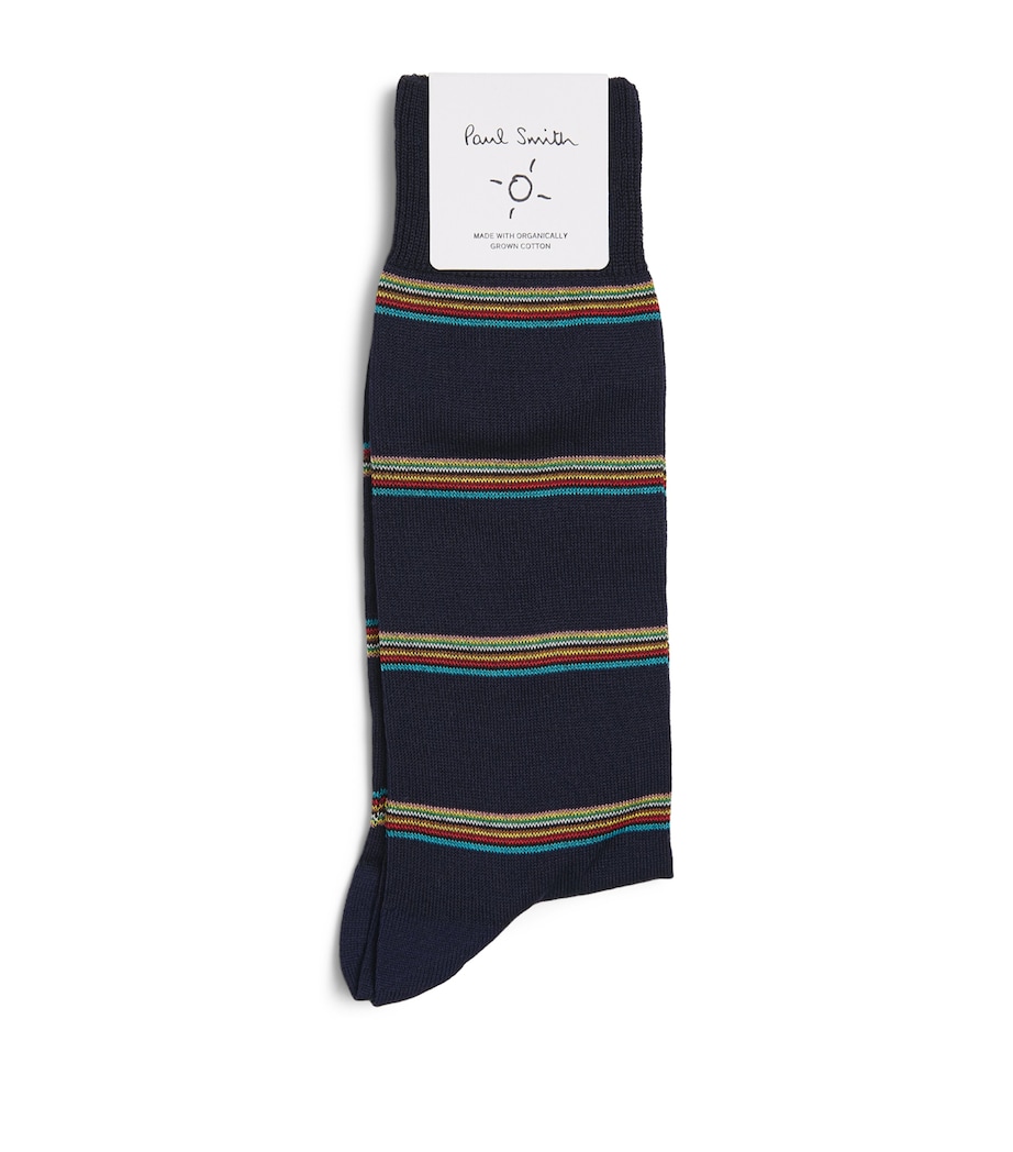 Paul Smith Mens Block Signature Stripe Socks Image 1