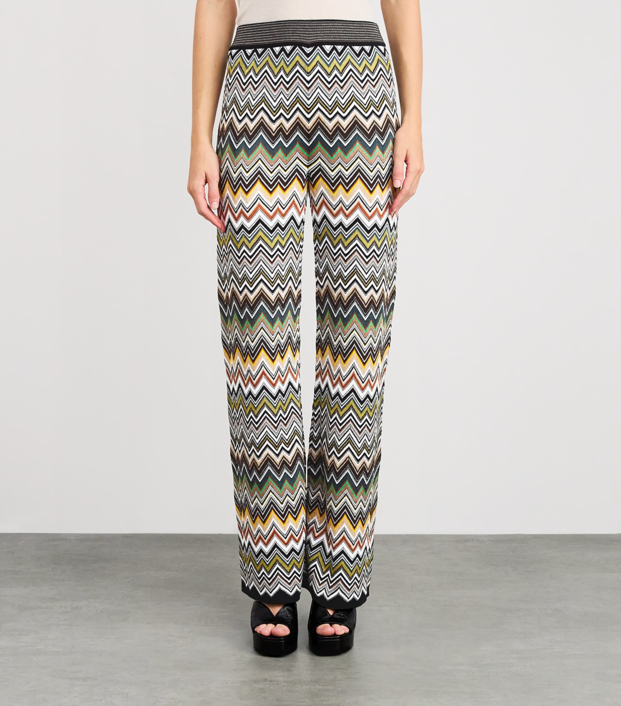 Zigzag Flared Trousers SM9TA MULTICOLOR Image 3
