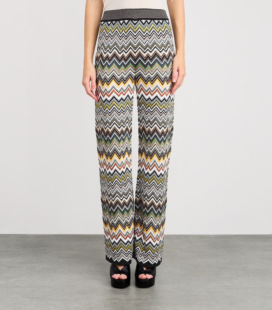 Zigzag Flared Trousers SM9TA MULTICOLOR Image 3