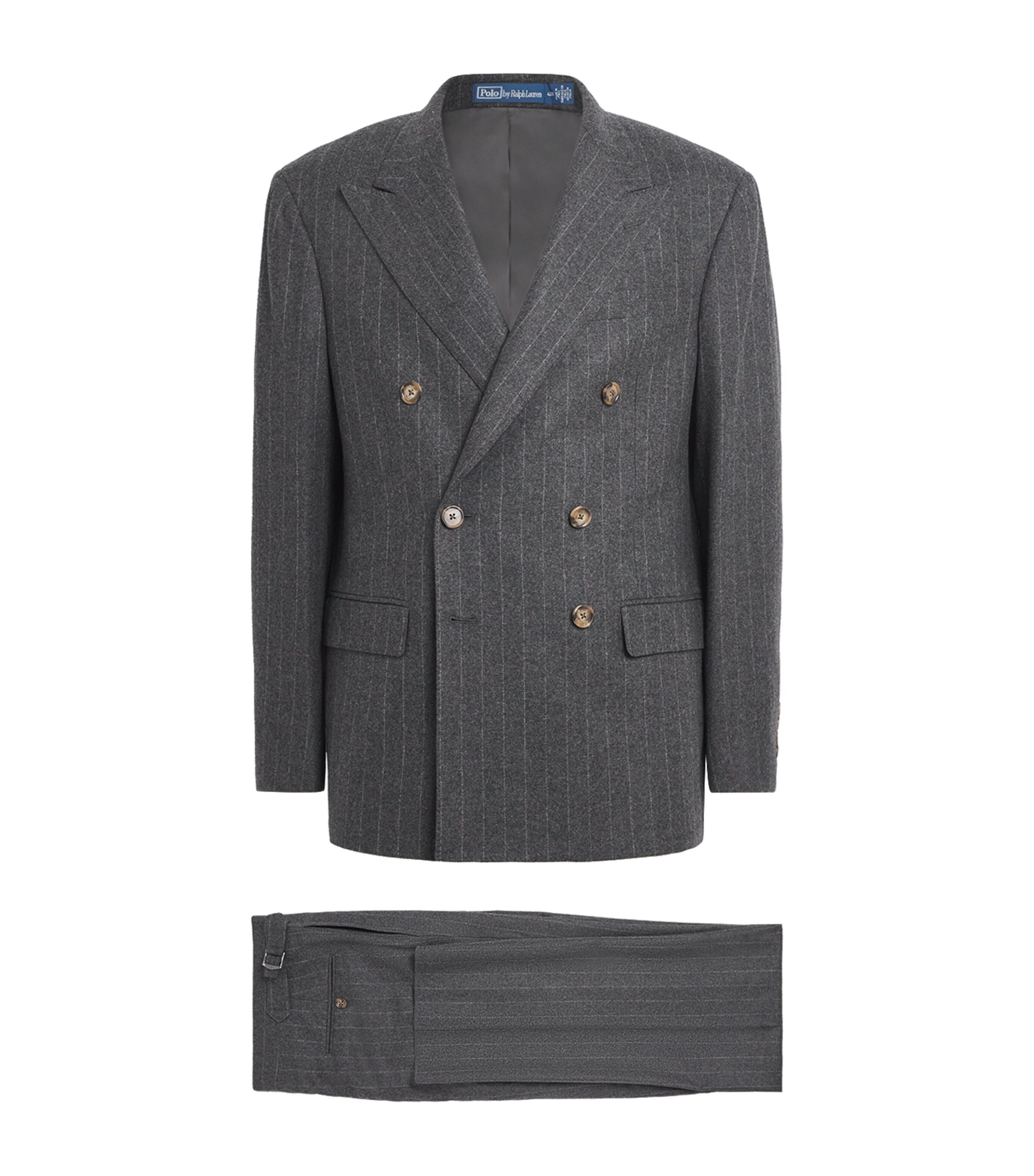 Polo Ralph Lauren Grey Wool Chalk-Stripe 2-Piece Suit | Harrods US