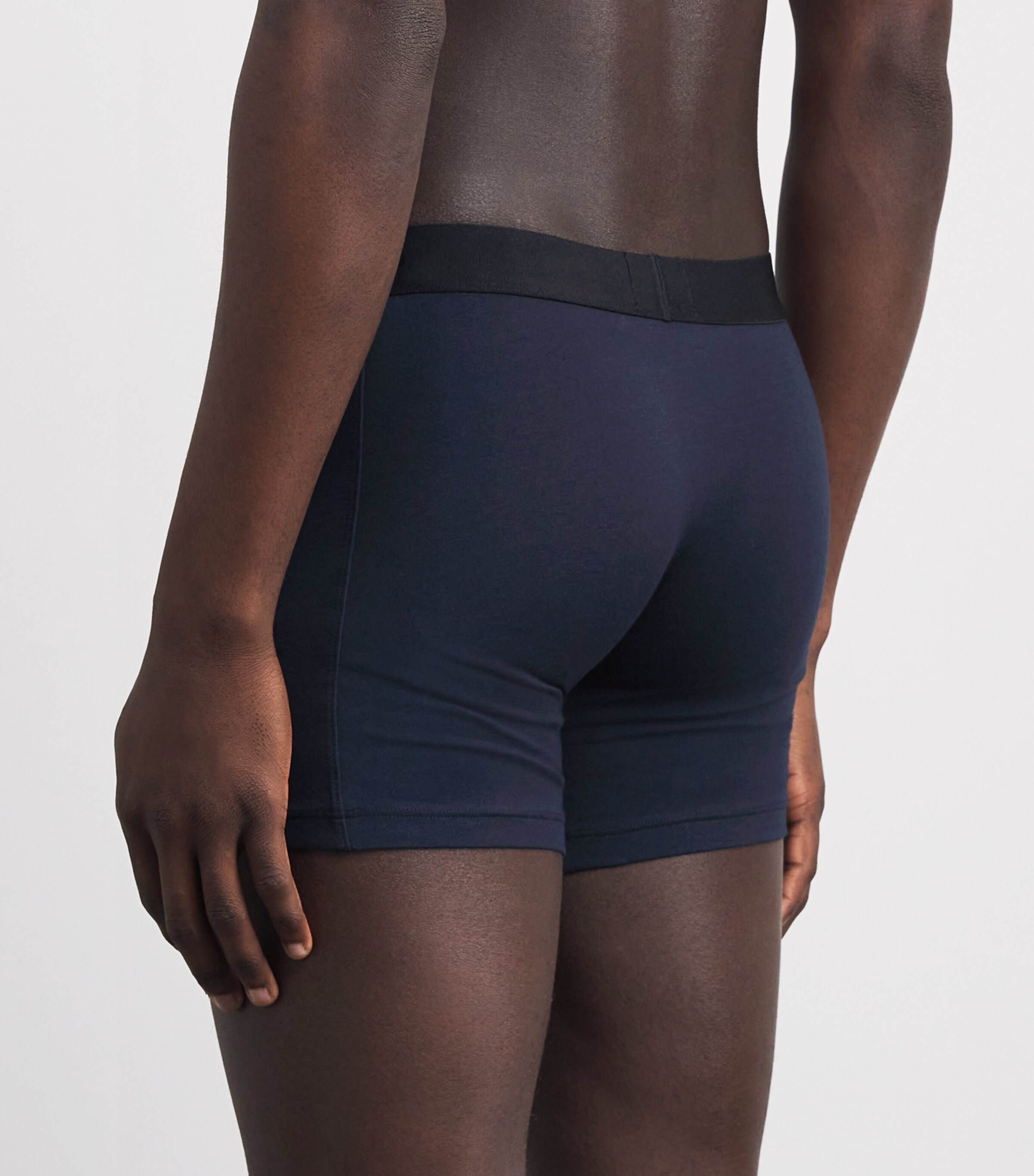 BOSS Mens Cotton-Stretch Boxer Briefs (Pack of 3) Open Image 3