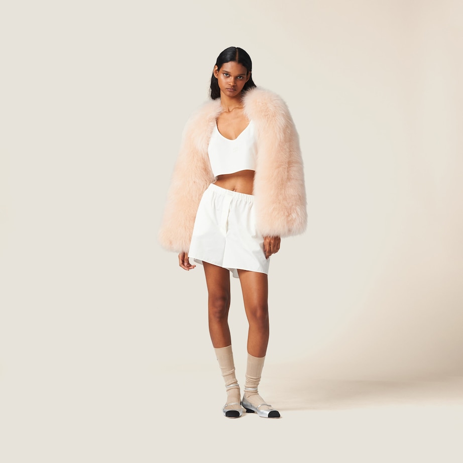 Miu Miu Womens Logo Crop Top Image 2