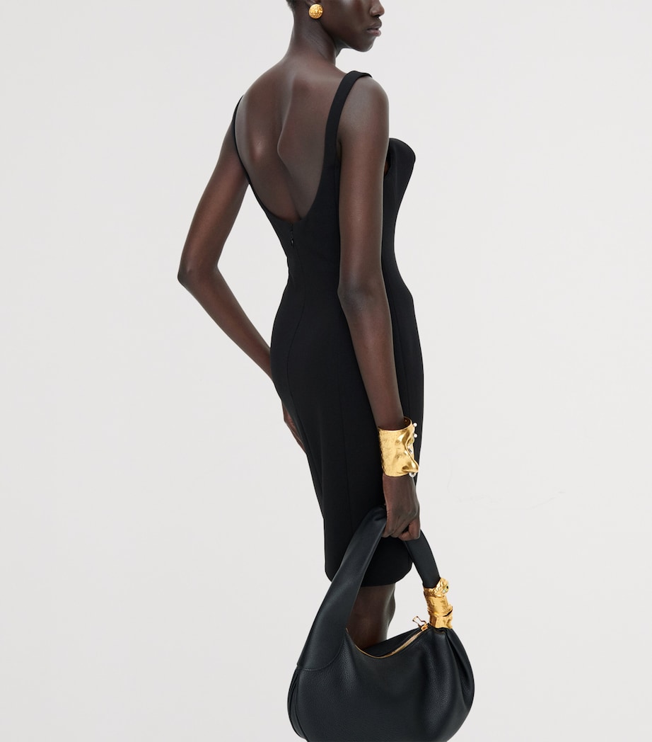 Schiaparelli Womens Puffed Décolleté Mini Dress Black Image 5