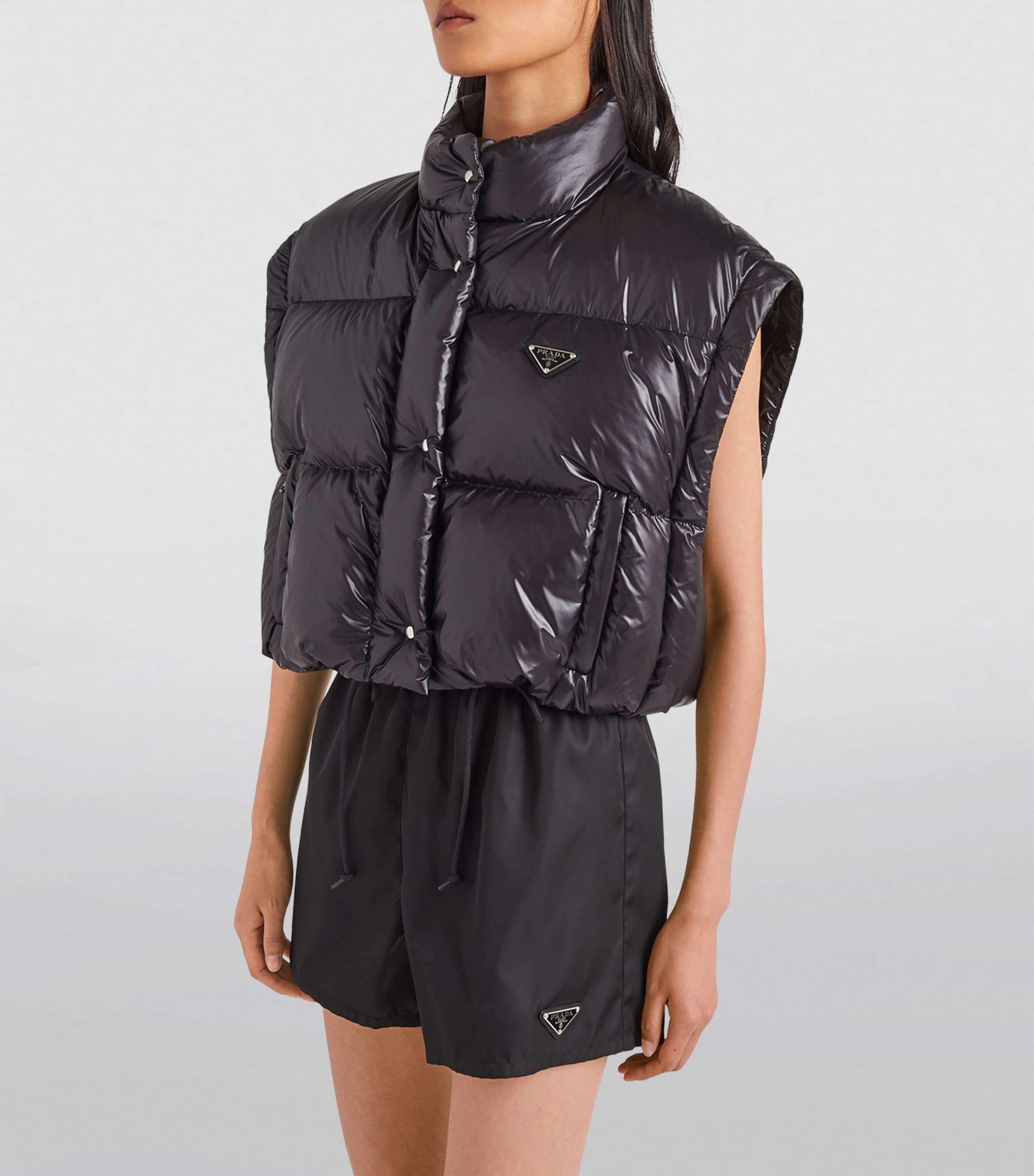 Crop Re-Nylon Puffer Jacket F0002 Image 3