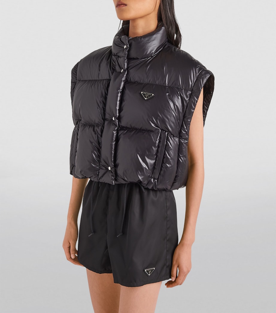 Crop Re-Nylon Puffer Jacket F0002 Image 3