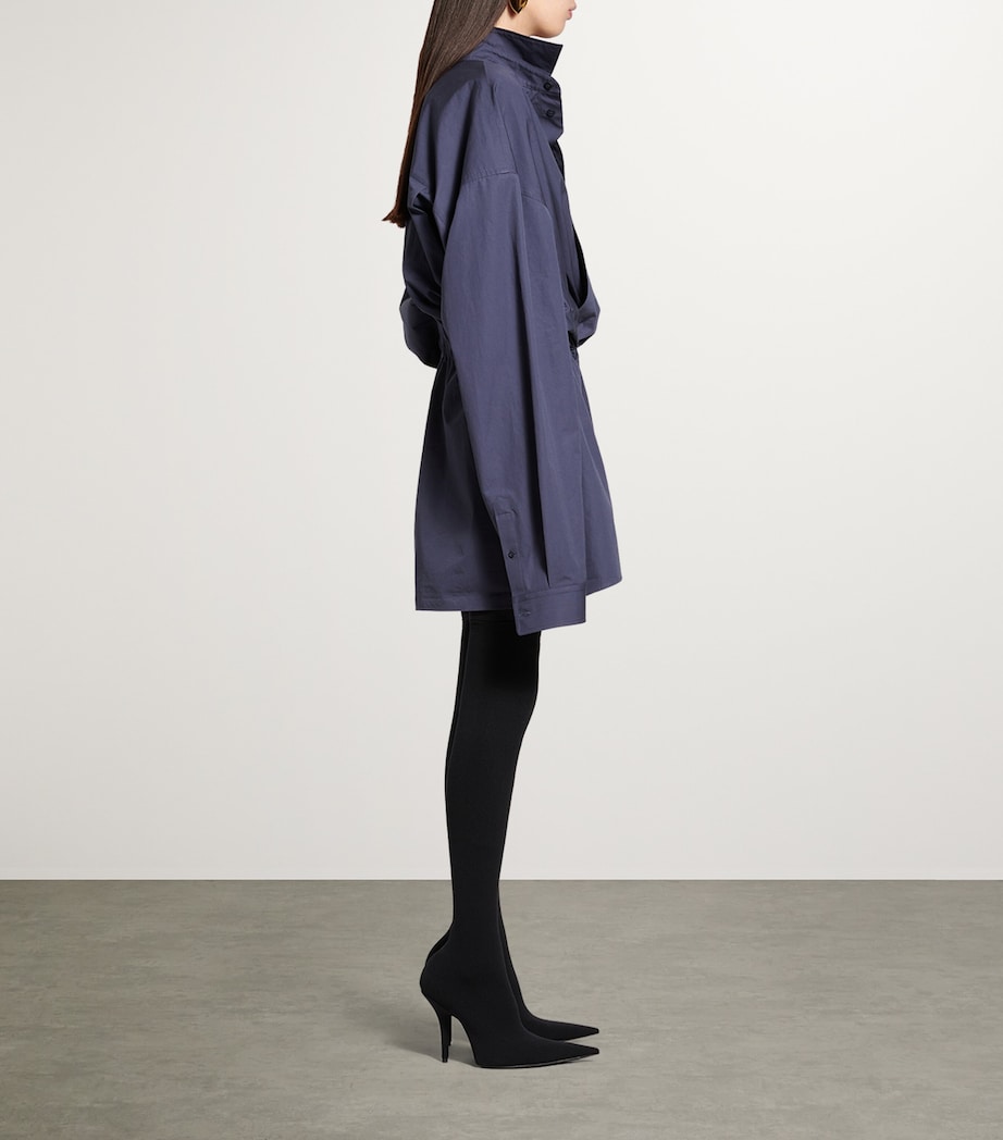 Cotton Mini Shirt Dress 4530 Image 6