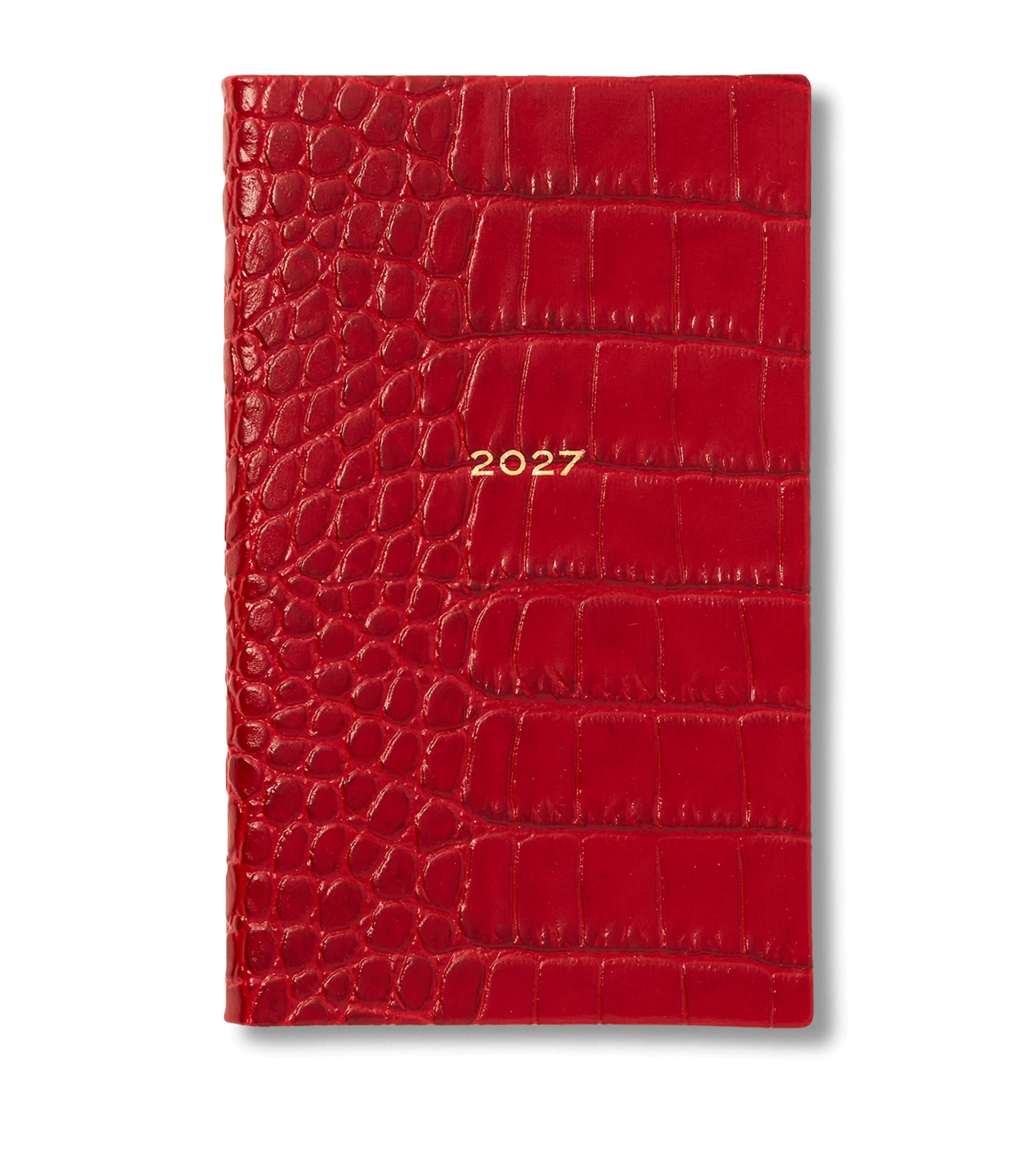 Smythson Leather Panama Weekly Diary 2027 Red Image 1