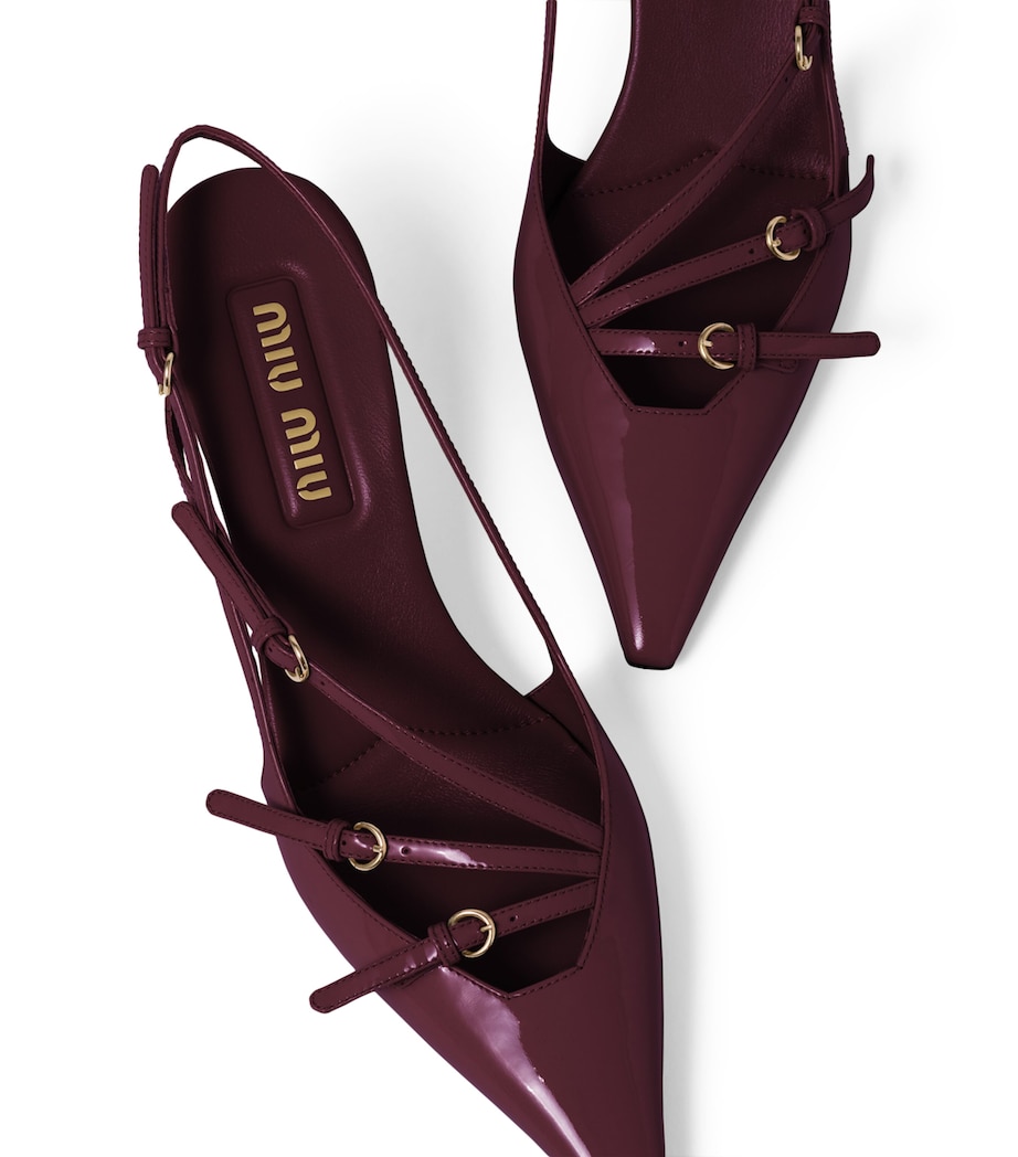 Patent Leather Slingback Pumps 55 F0D27 Image 4