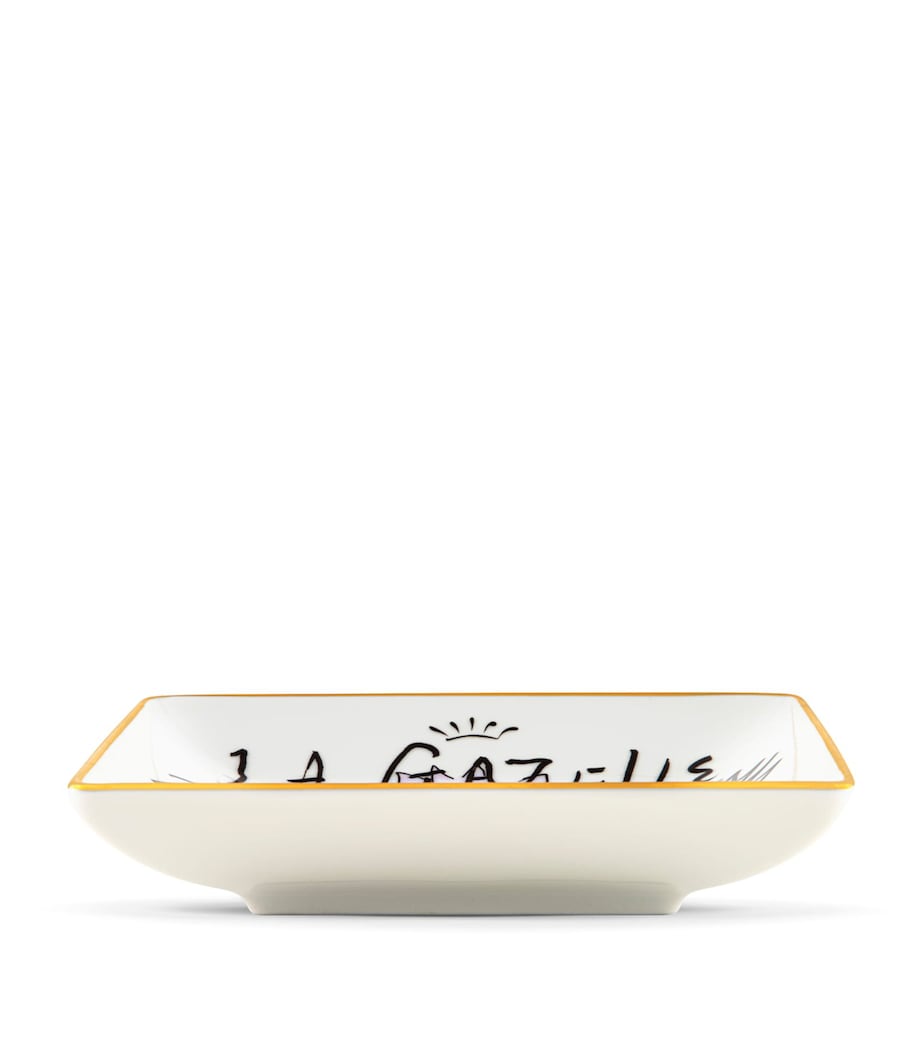 GINORI 1735 x Luke Edward Hall La Gazelle D’Or Decorative Tray (13.5cm) Image 2