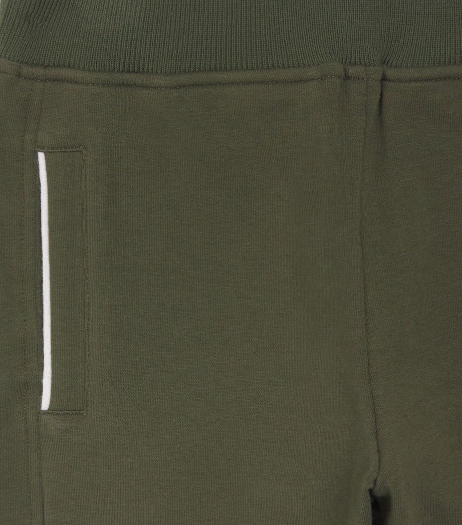 Stretch-Cotton Logo Sweatpants (4-16 Years) 3325DARK GREEN Image 3