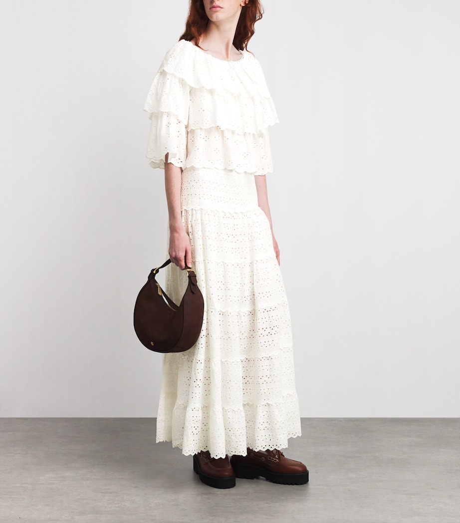 Cotton Broderie Caserta Top IVORY Image 2