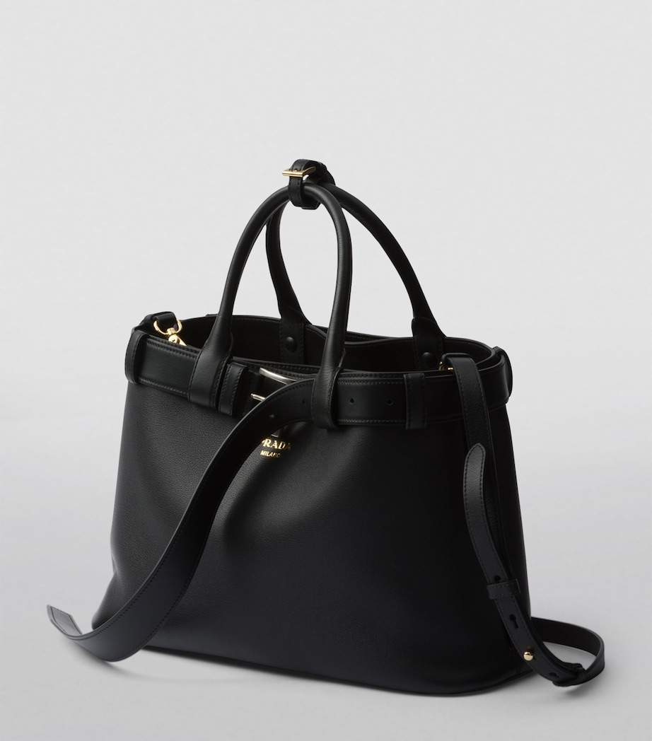 Medium Leather Buckle Tote Bag F0002 Image 4
