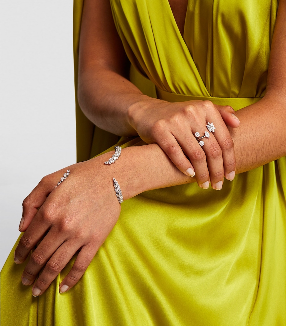 White Gold and Diamond Y-Not Ring WHITE GOLD Image 4