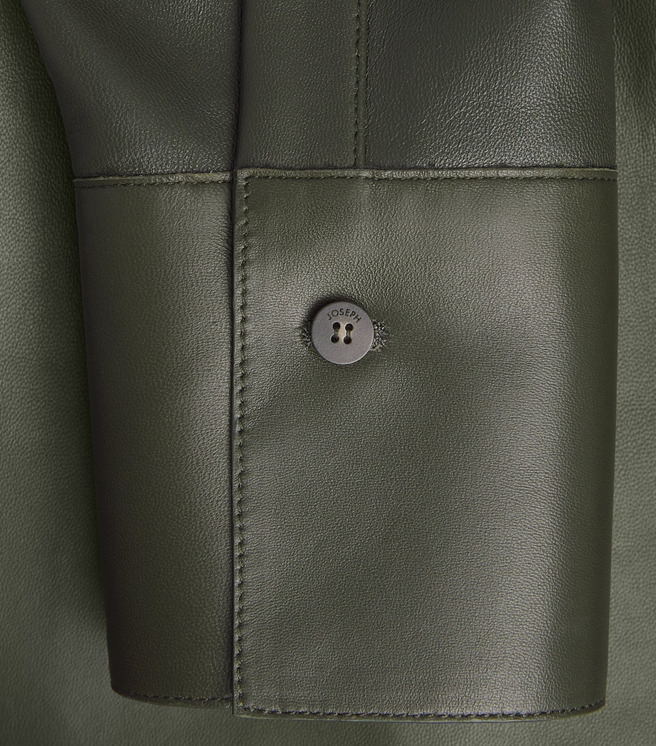 Leather Overshirt PALM LEAF Image 5