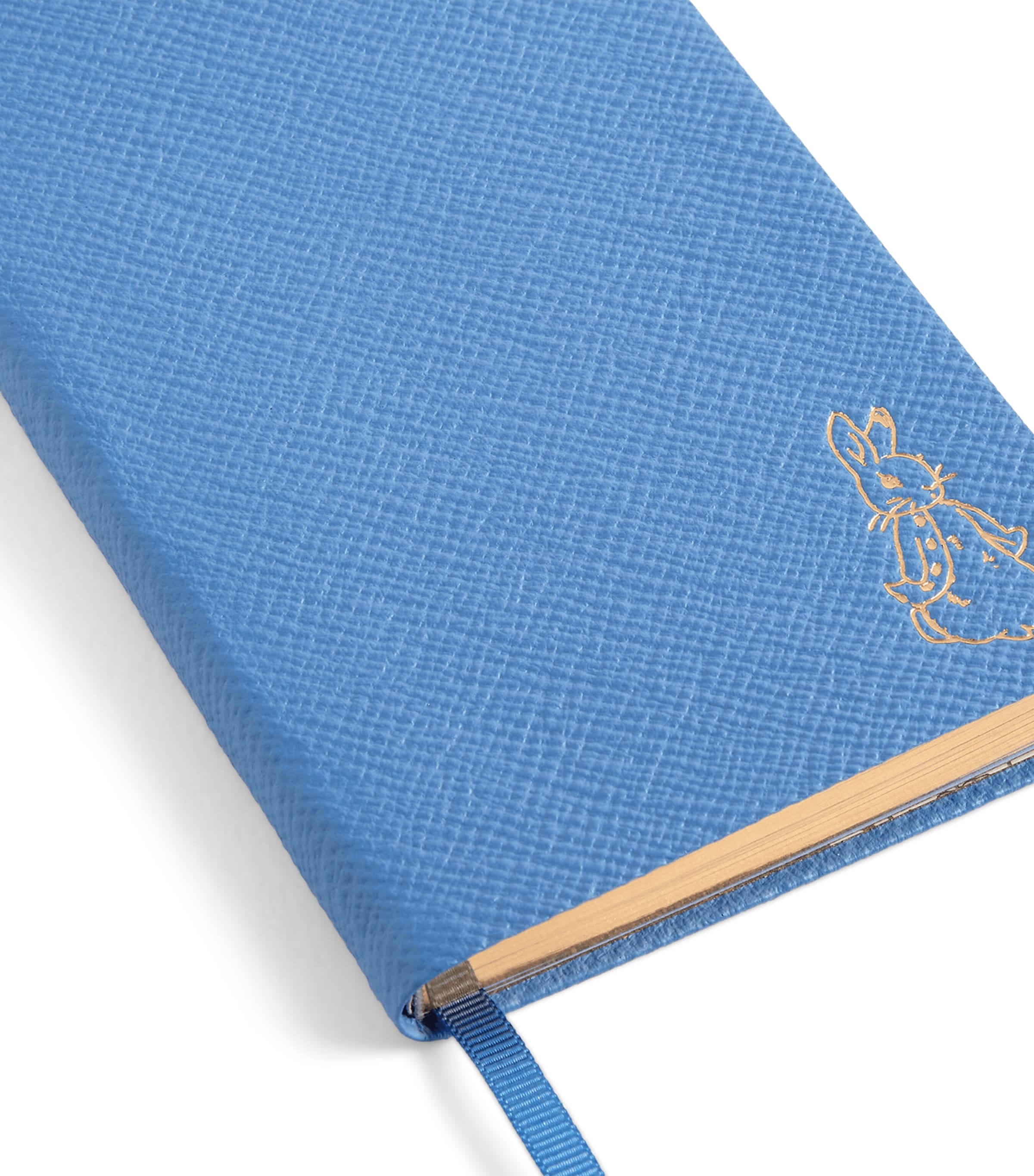 Smythson x Peter Rabbit Panama Leather Notebook Nile Blue Image 4