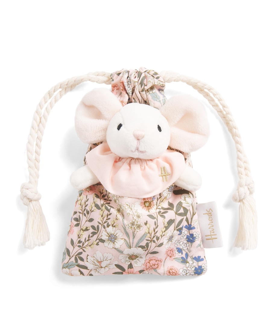 Harrods Mouse in a Bag Soft Toy Green Image 1