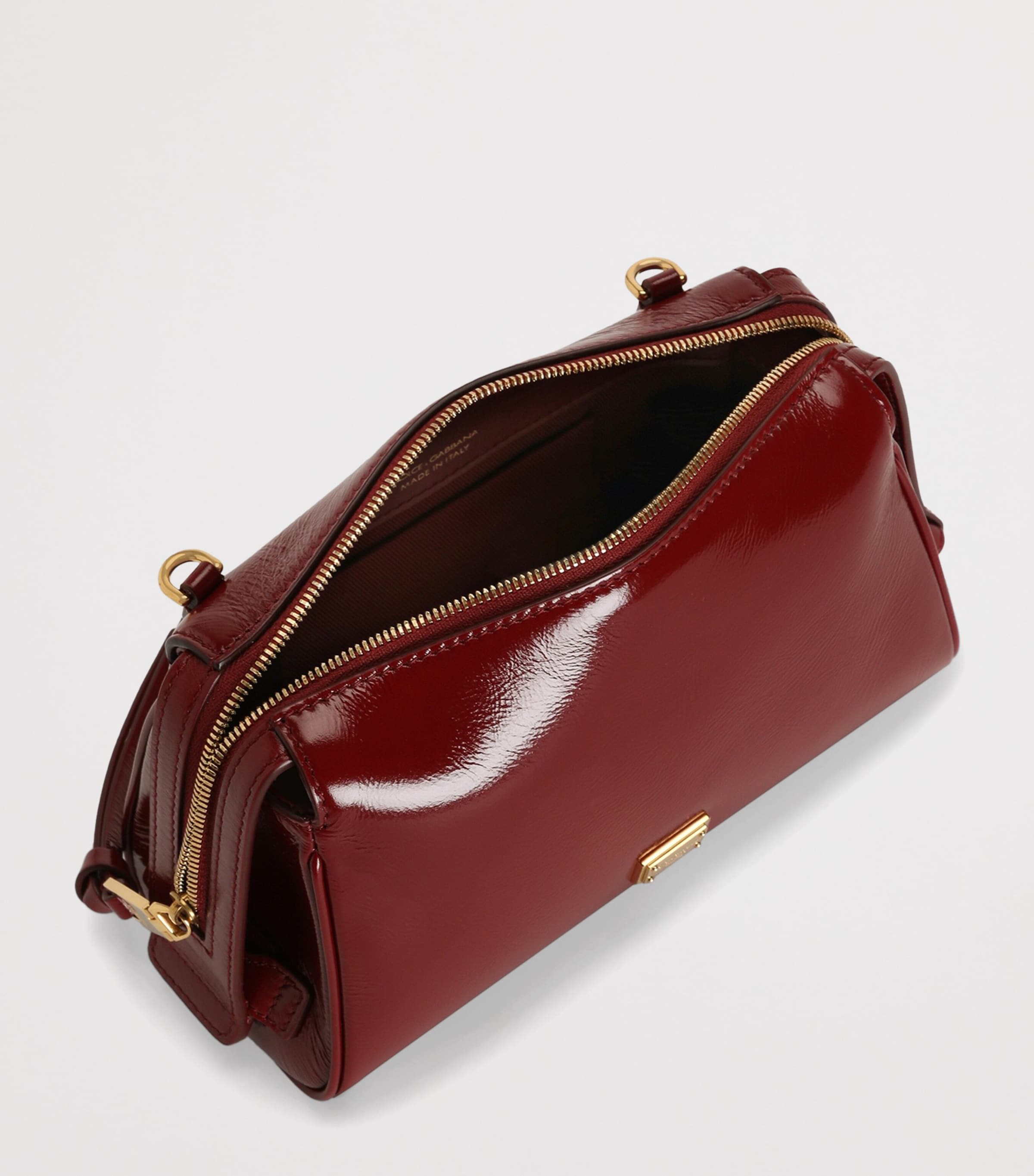 Dolce&Gabbana Calfskin Vittoria Shoulder Bag Tono Rosso Image 5