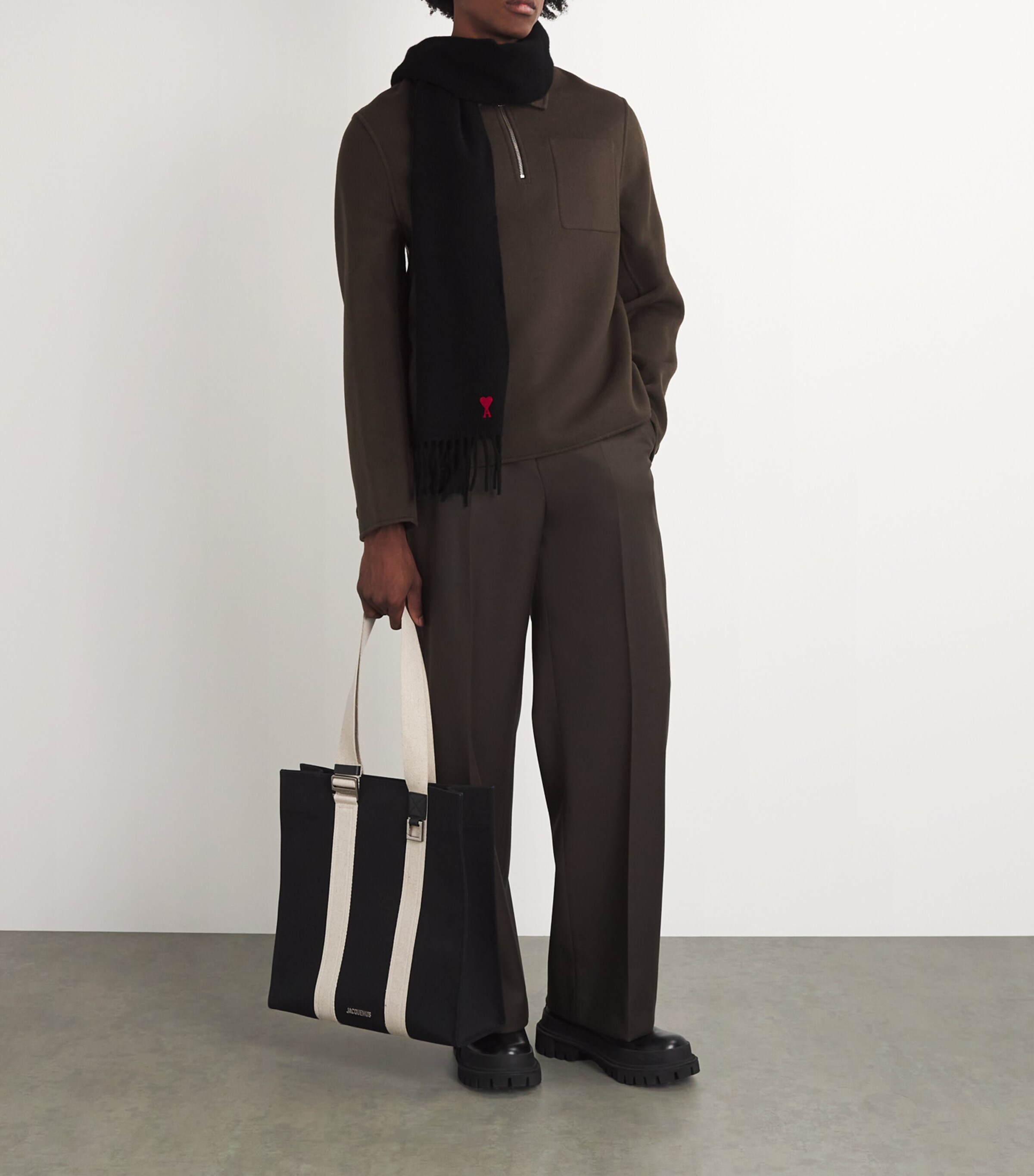 Ami de Coeur Scarf BLACK/001 Image 2