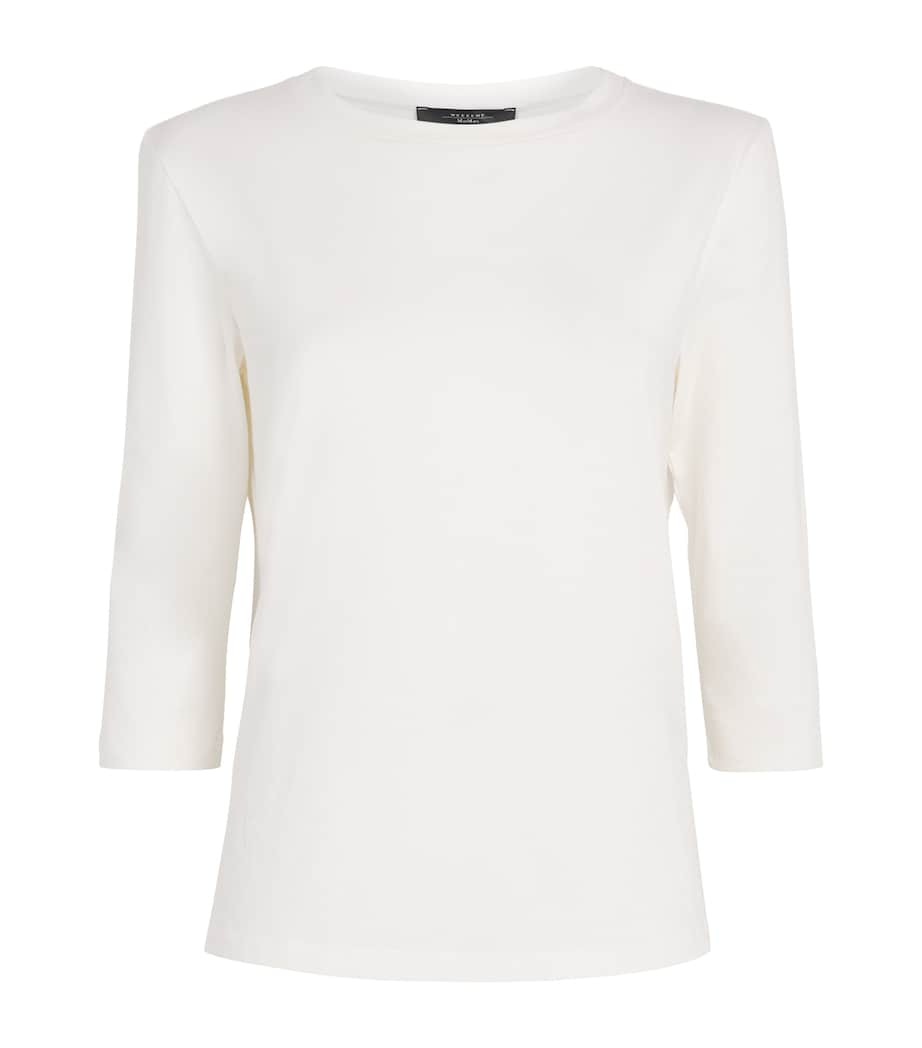Stretch-Cotton T-Shirt WHITE Image 1